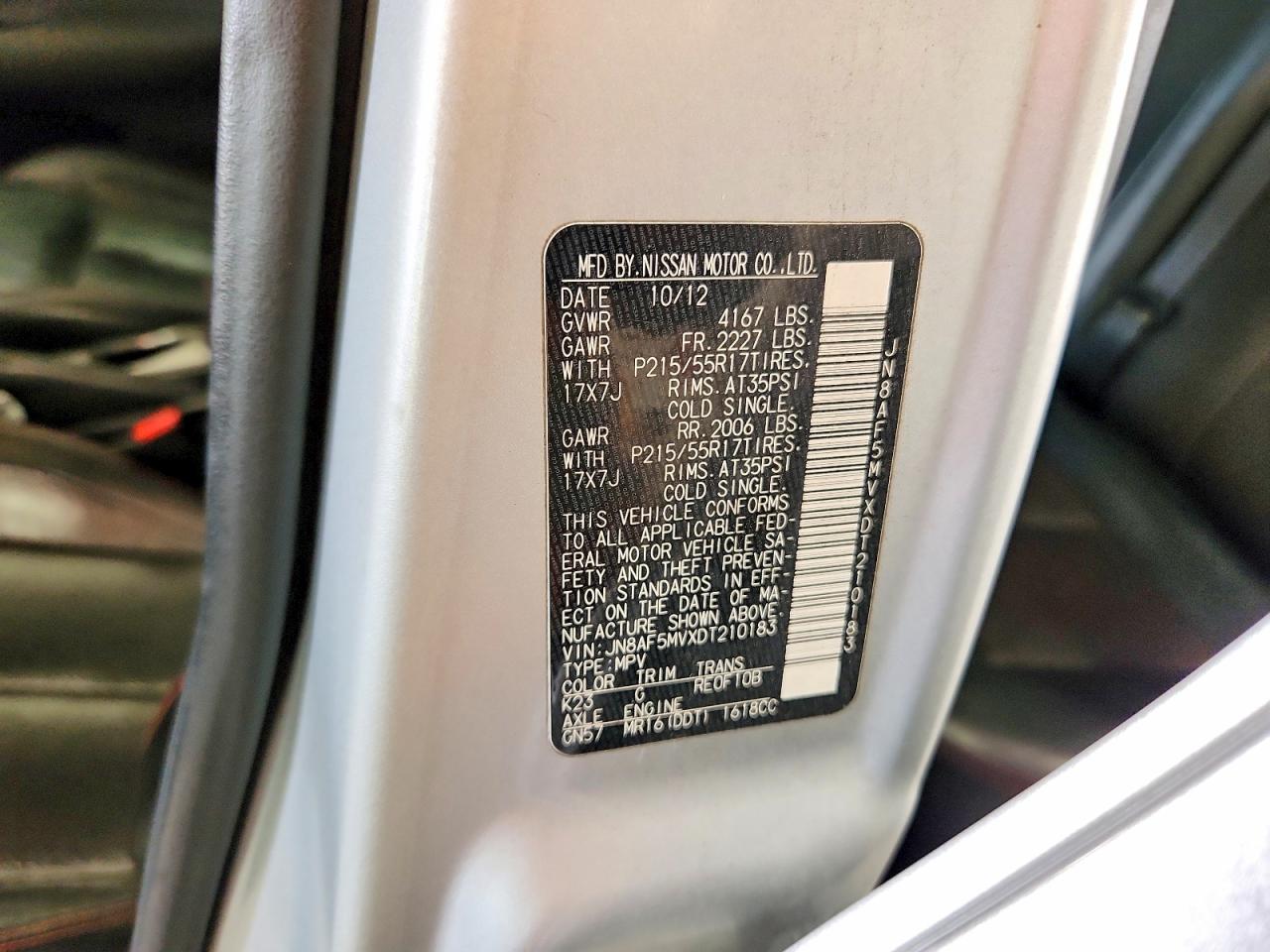 2013 Nissan Juke S Silver vin: JN8AF5MVXDT210183