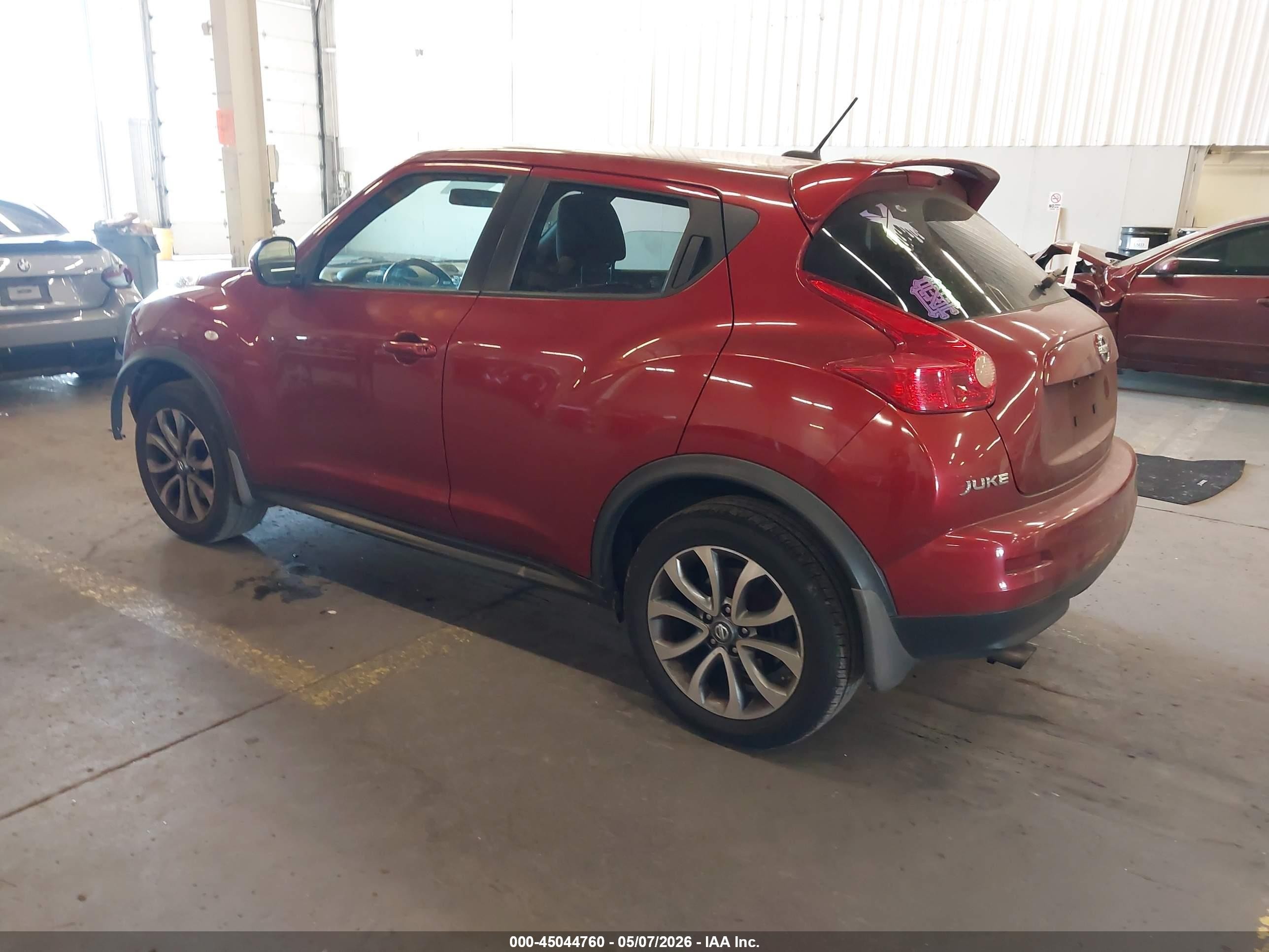 2013 Nissan Juke Sv Burgundy vin: JN8AF5MVXDT215559