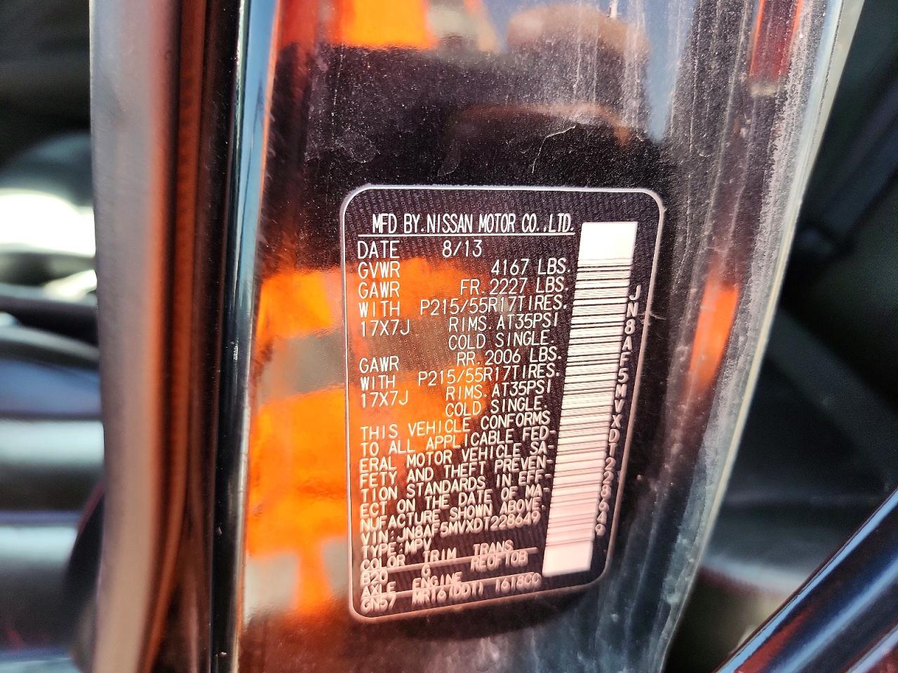 2013 Nissan Juke S Gray vin: JN8AF5MVXDT228649