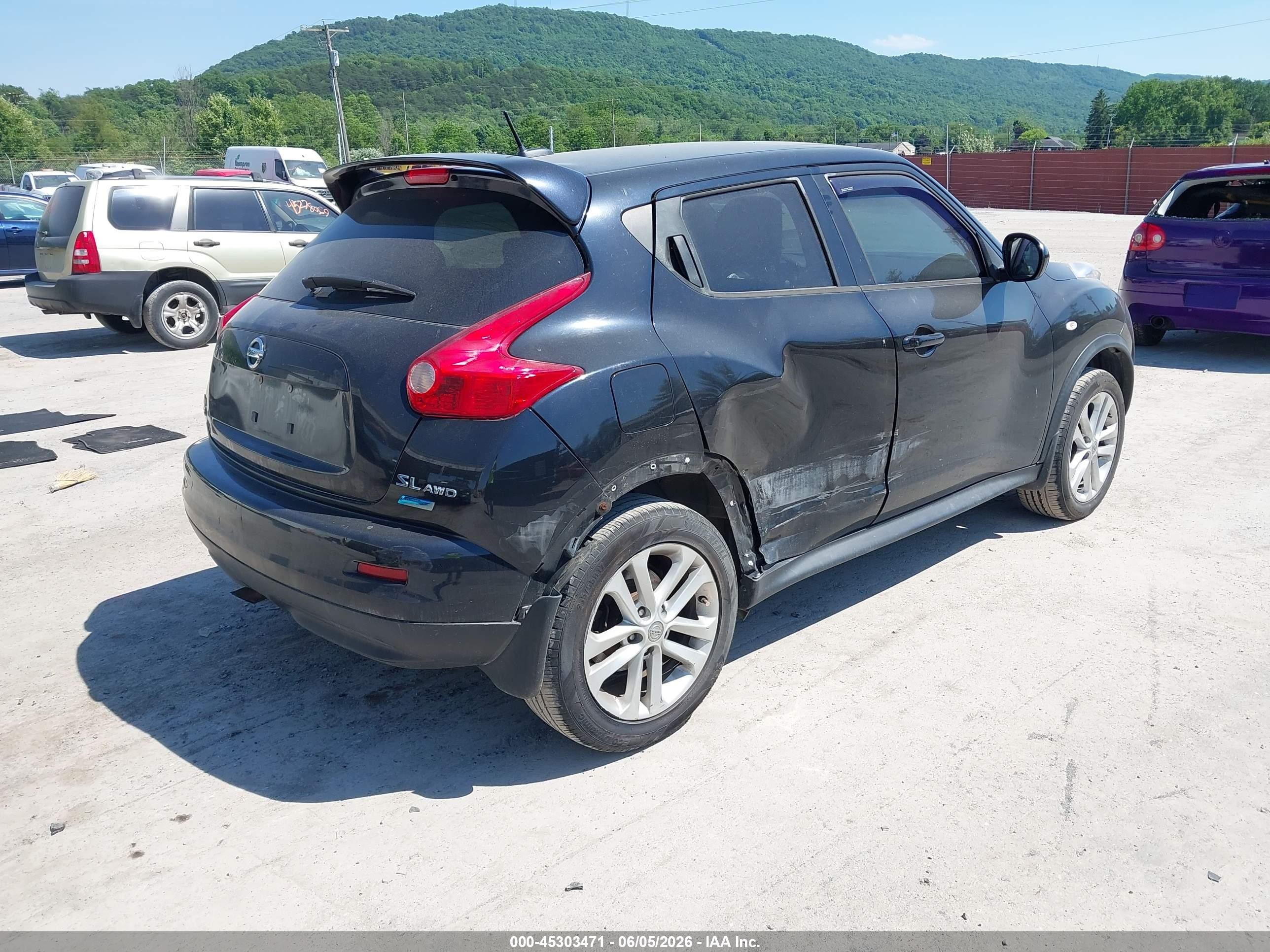 2014 Nissan Juke Sl Black vin: JN8AF5MVXET361669