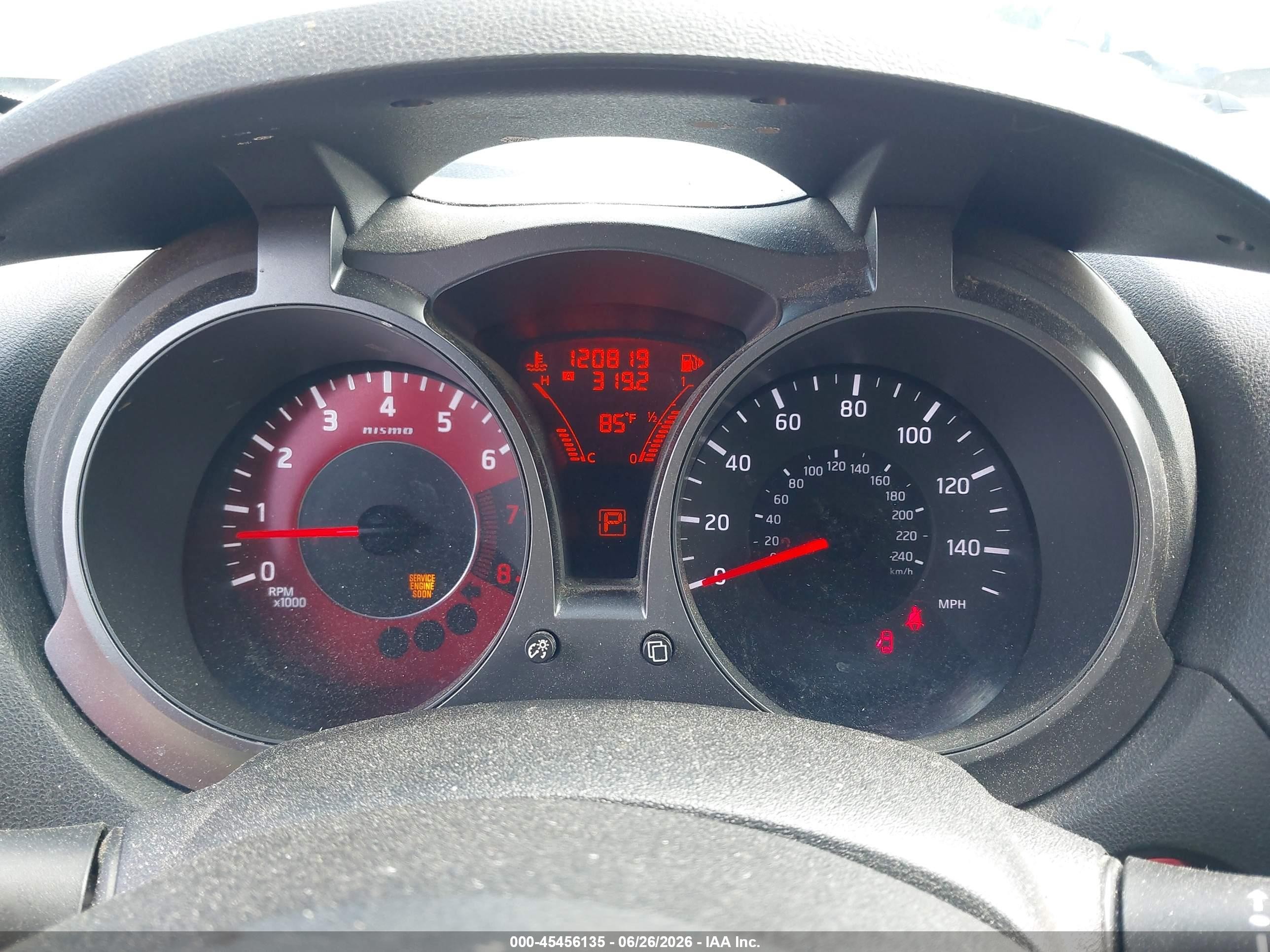 2014 Nissan Juke Nismo White vin: JN8AF5MVXET365317