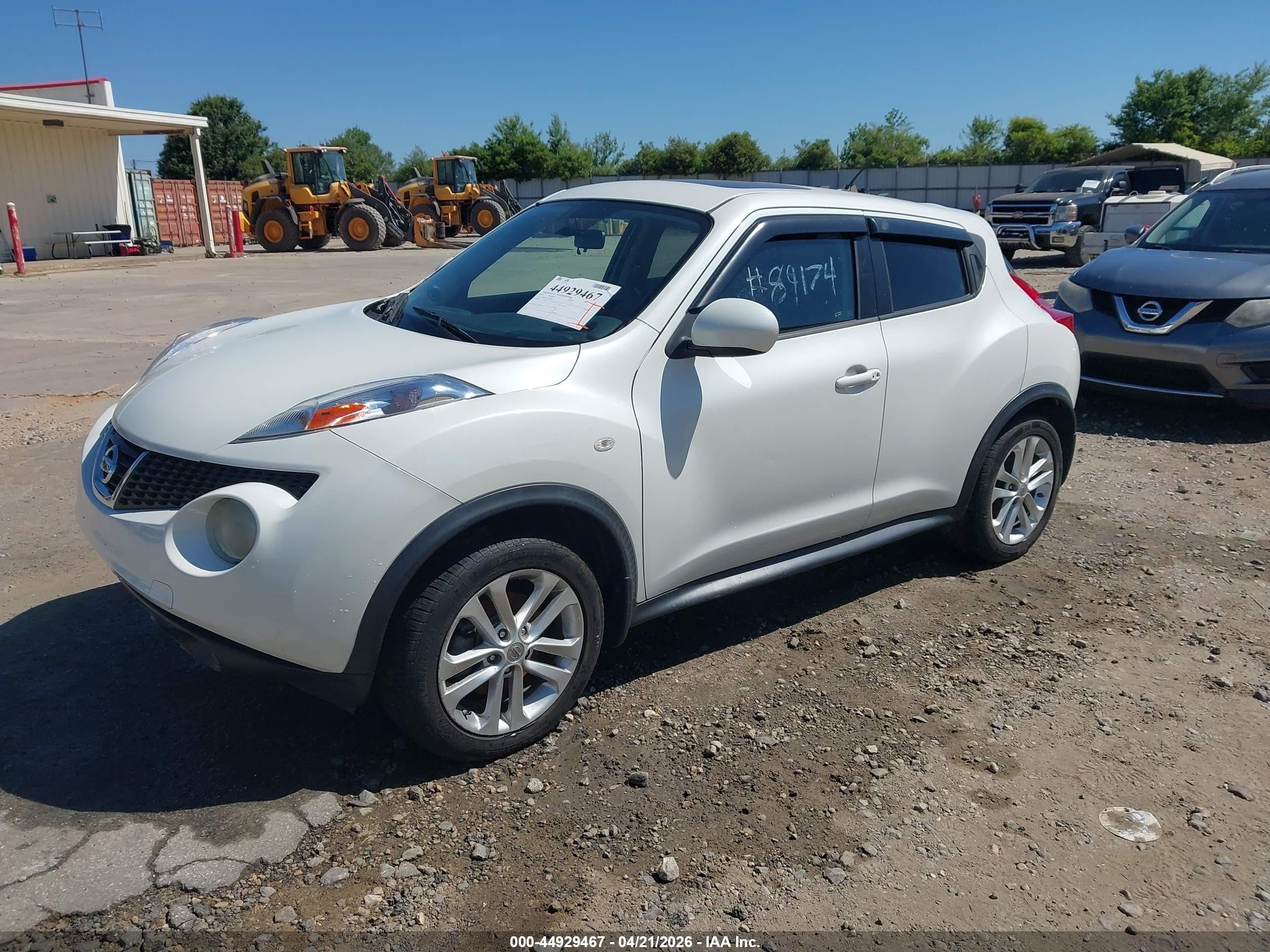 2014 Nissan Juke Sl White vin: JN8AF5MVXET482136