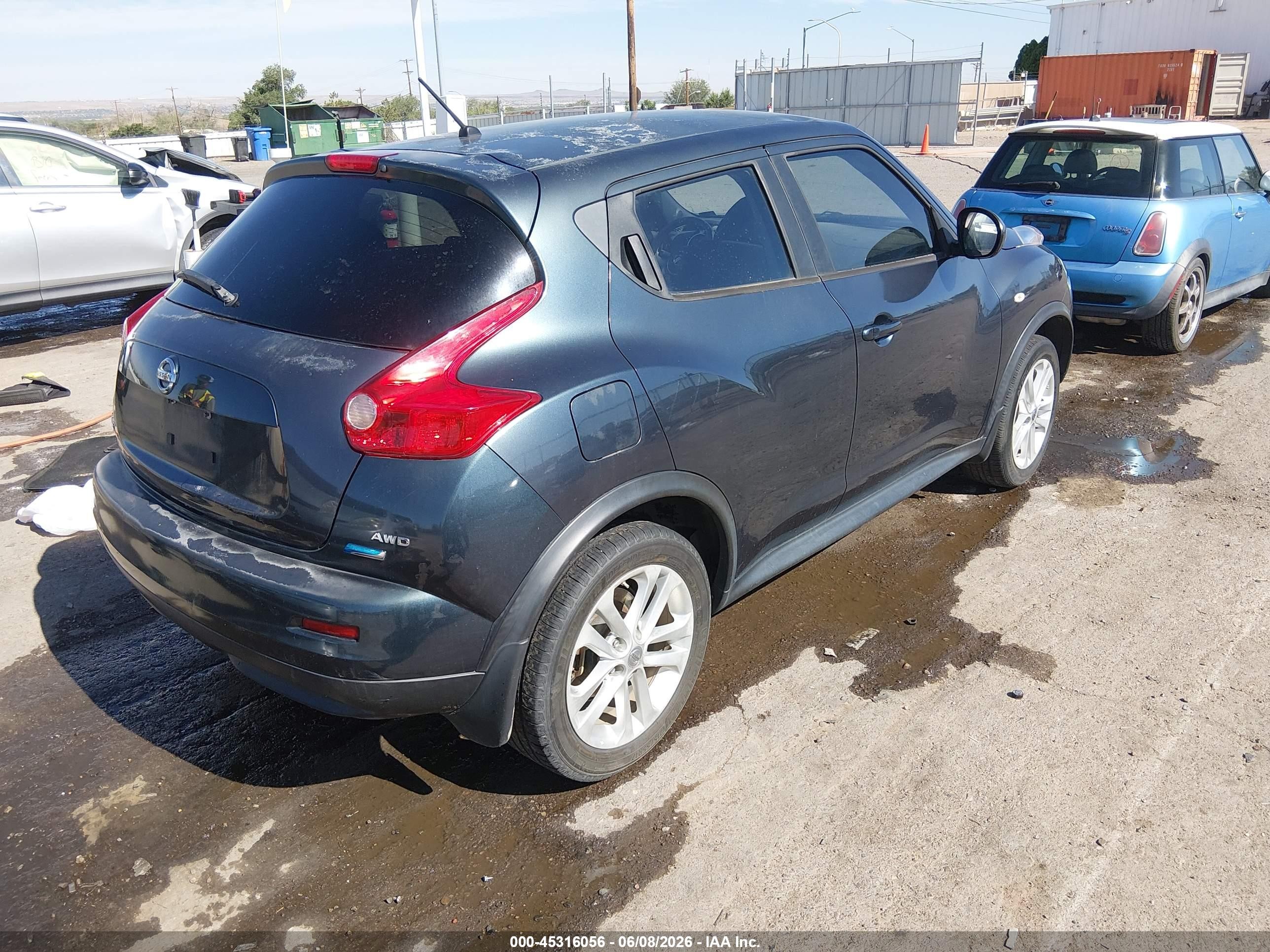 2014 Nissan Juke S Dark Blue vin: JN8AF5MVXET482279