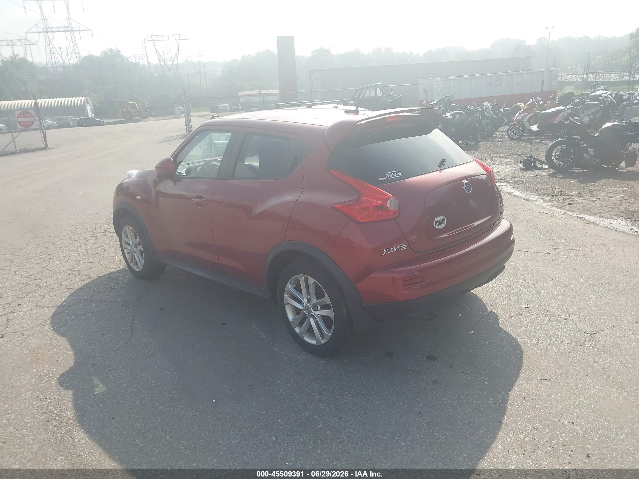 2014 Nissan Juke Sl Красный vin: JN8AF5MVXET482928