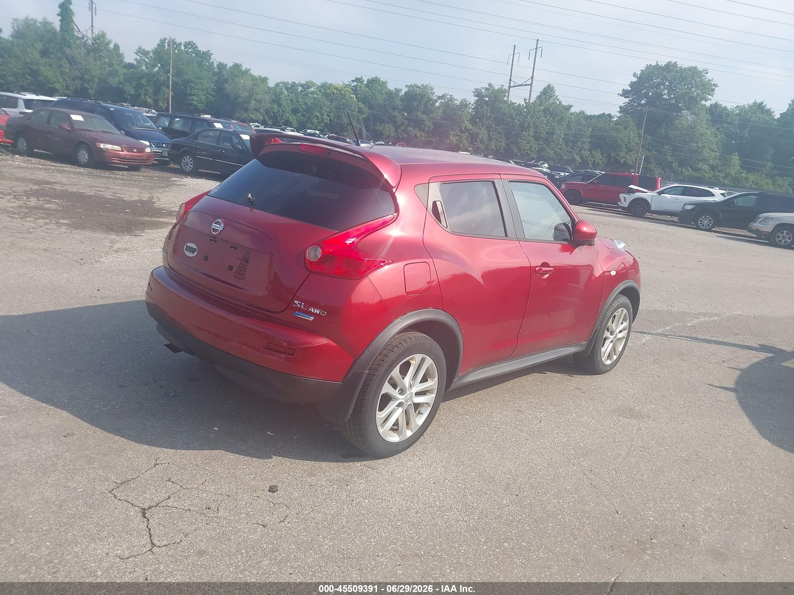 2014 Nissan Juke Sl Красный vin: JN8AF5MVXET482928