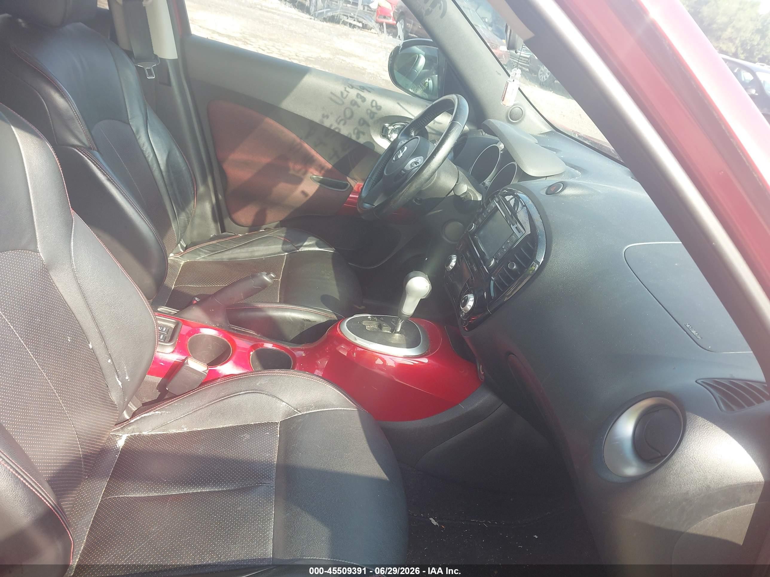 2014 Nissan Juke Sl Красный vin: JN8AF5MVXET482928