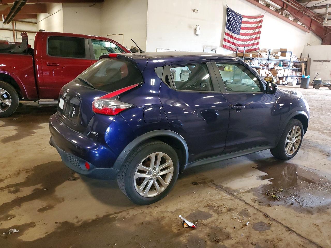 2015 Nissan Juke S Blue vin: JN8AF5MVXFT550243