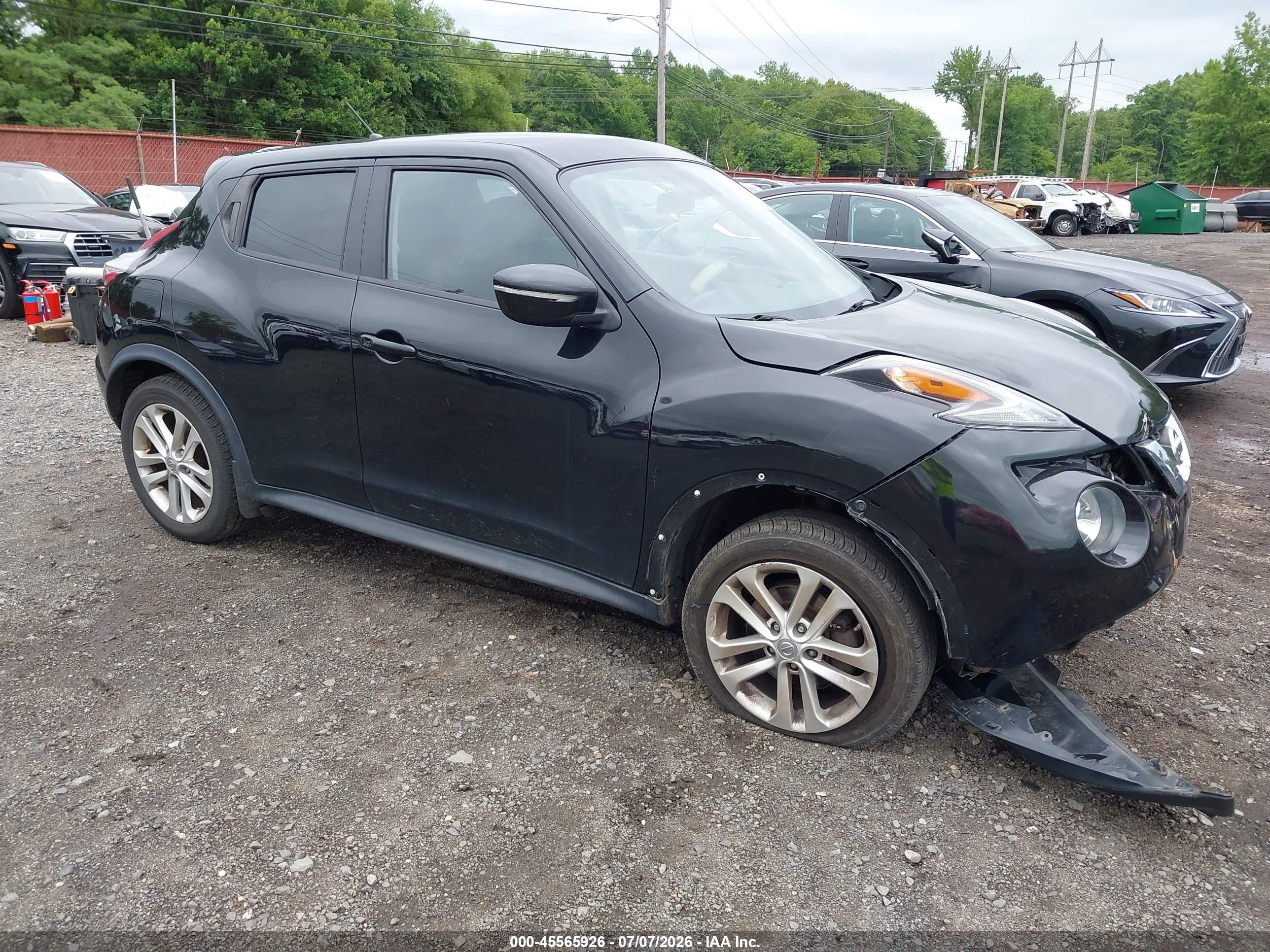 2015 Nissan Juke Nismo/s/sl/sv Black vin: JN8AF5MVXFT550274