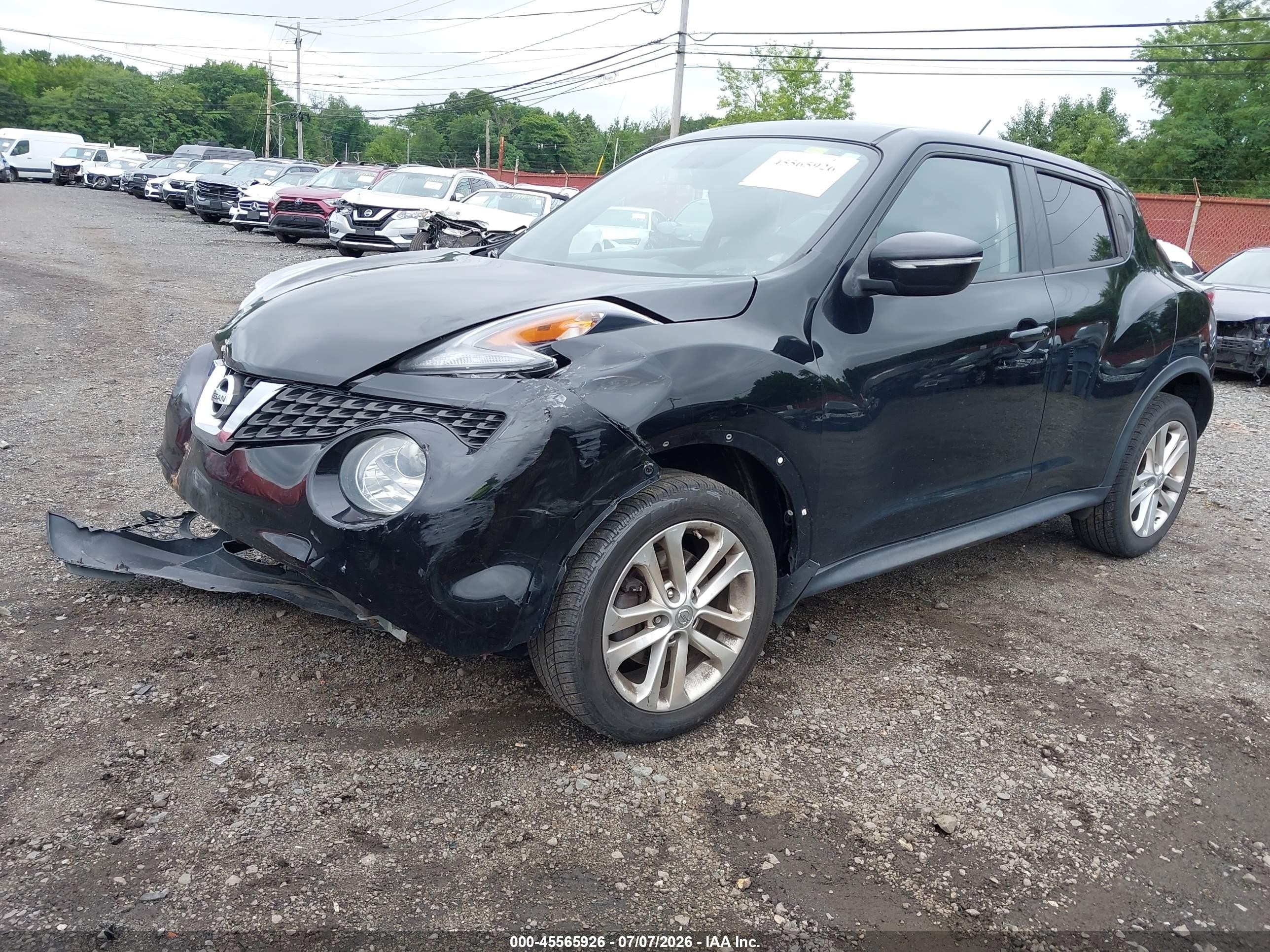 2015 Nissan Juke Nismo/s/sl/sv Black vin: JN8AF5MVXFT550274