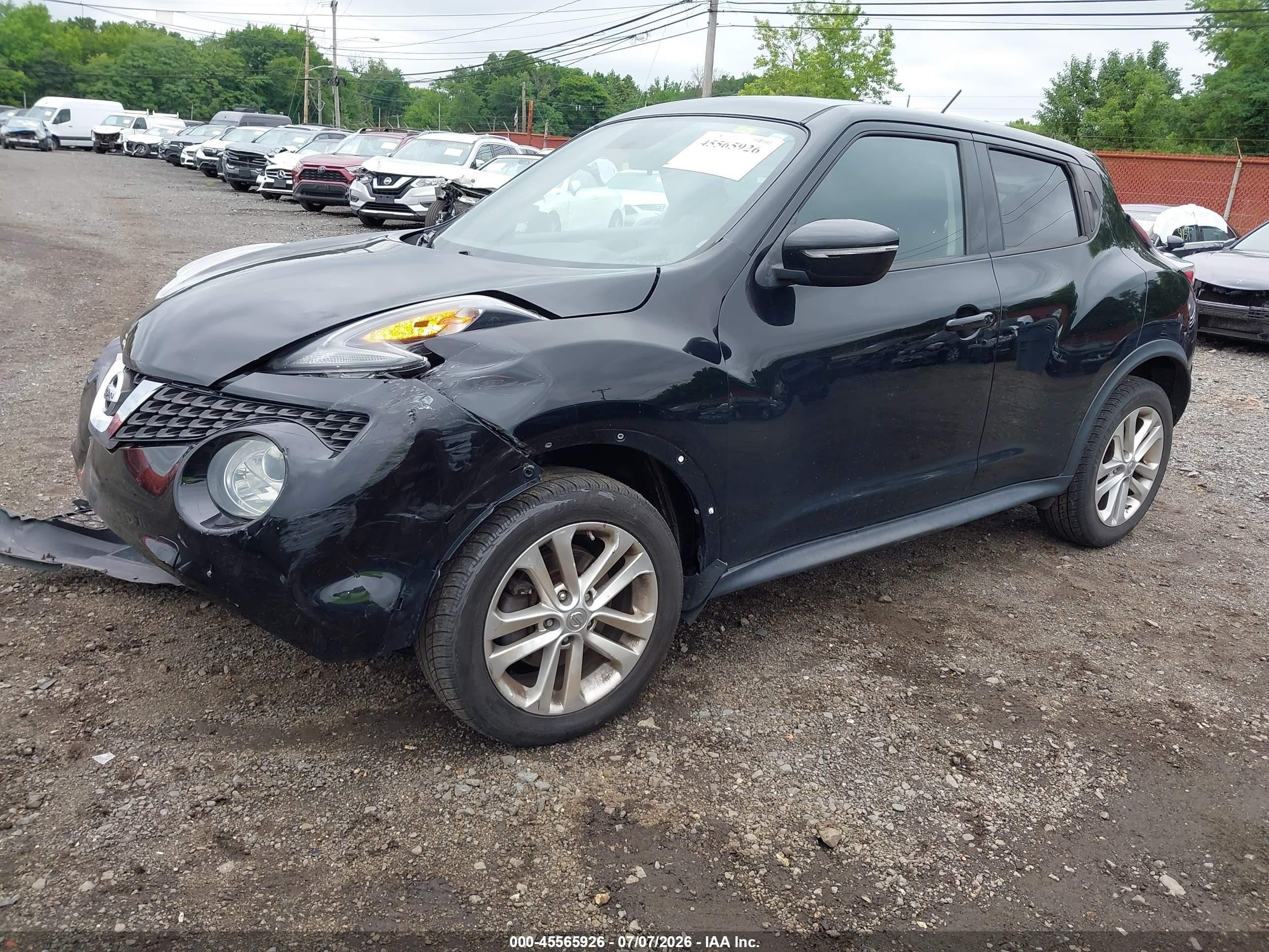 2015 Nissan Juke Nismo/s/sl/sv Black vin: JN8AF5MVXFT550274