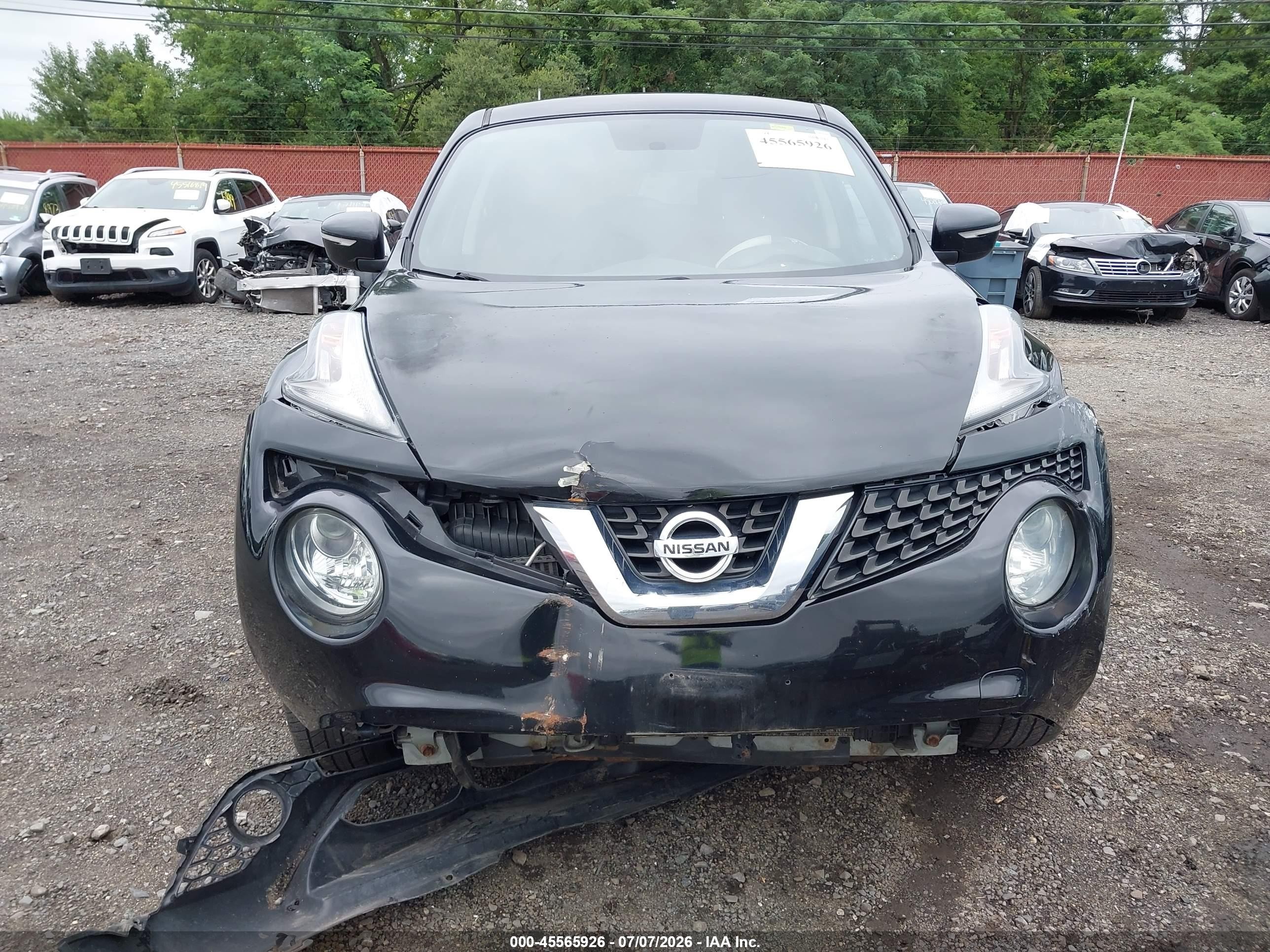 2015 Nissan Juke Nismo/s/sl/sv Black vin: JN8AF5MVXFT550274