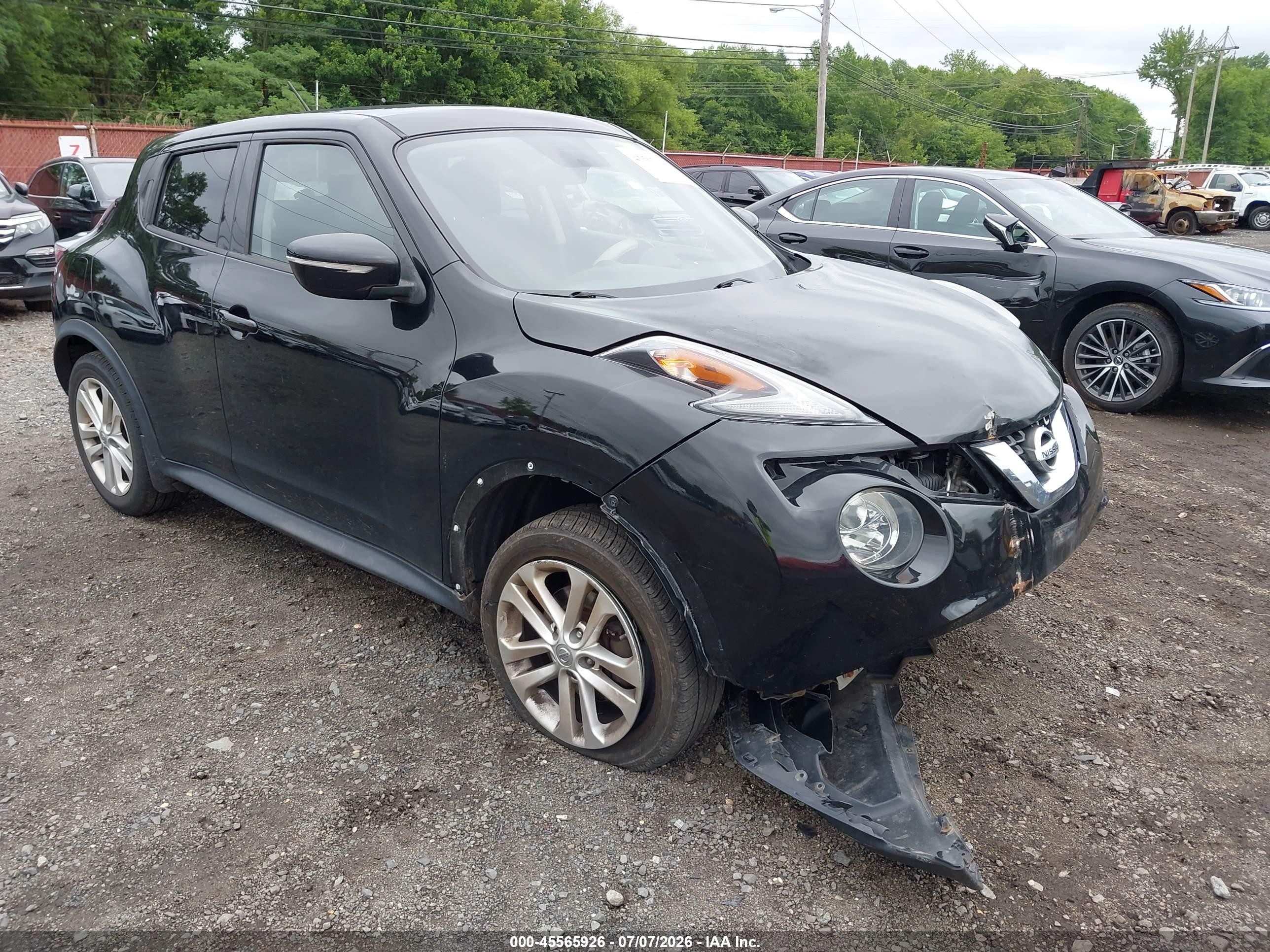 2015 Nissan Juke Nismo/s/sl/sv Black vin: JN8AF5MVXFT550274