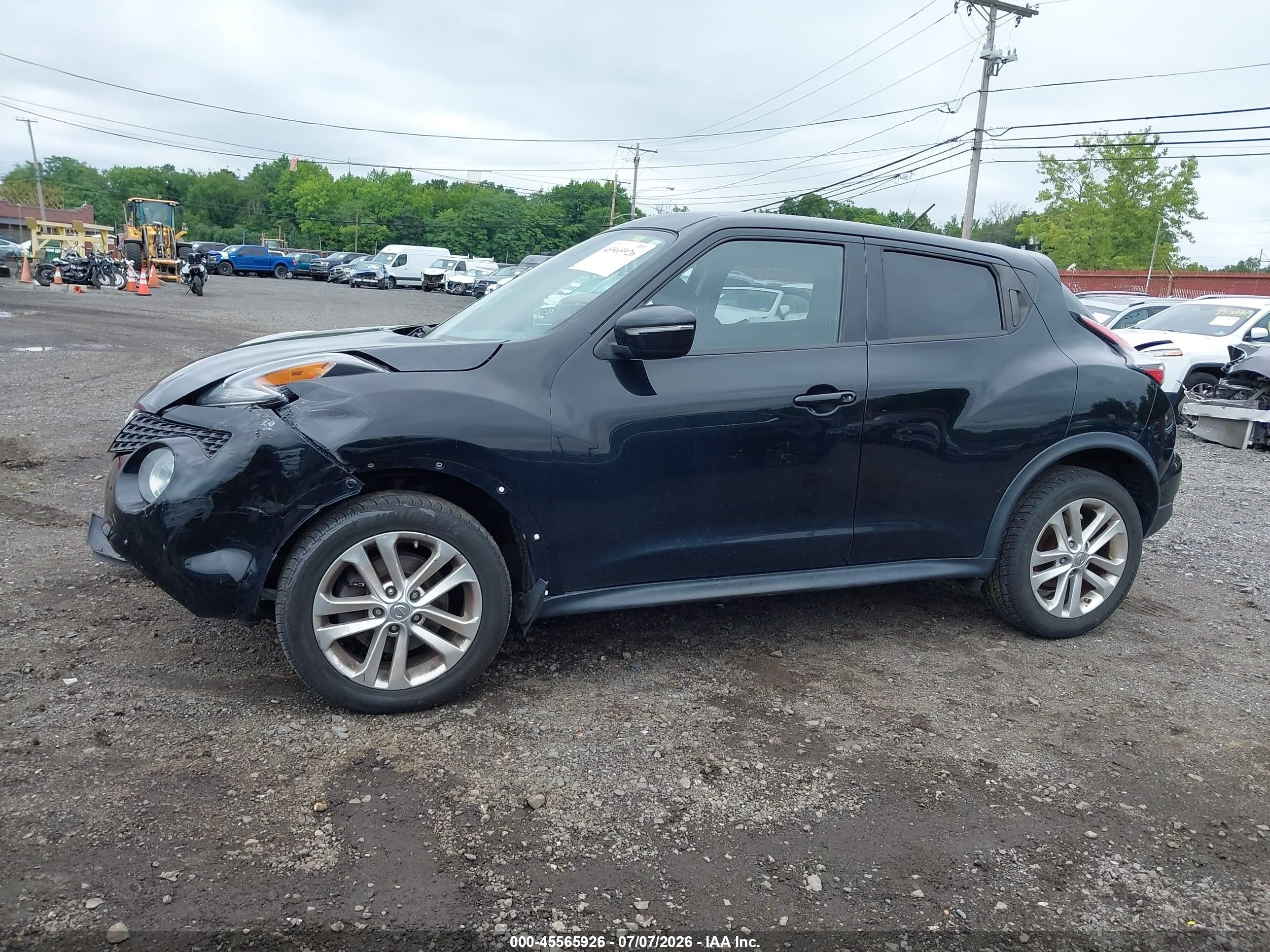 2015 Nissan Juke Nismo/s/sl/sv Black vin: JN8AF5MVXFT550274