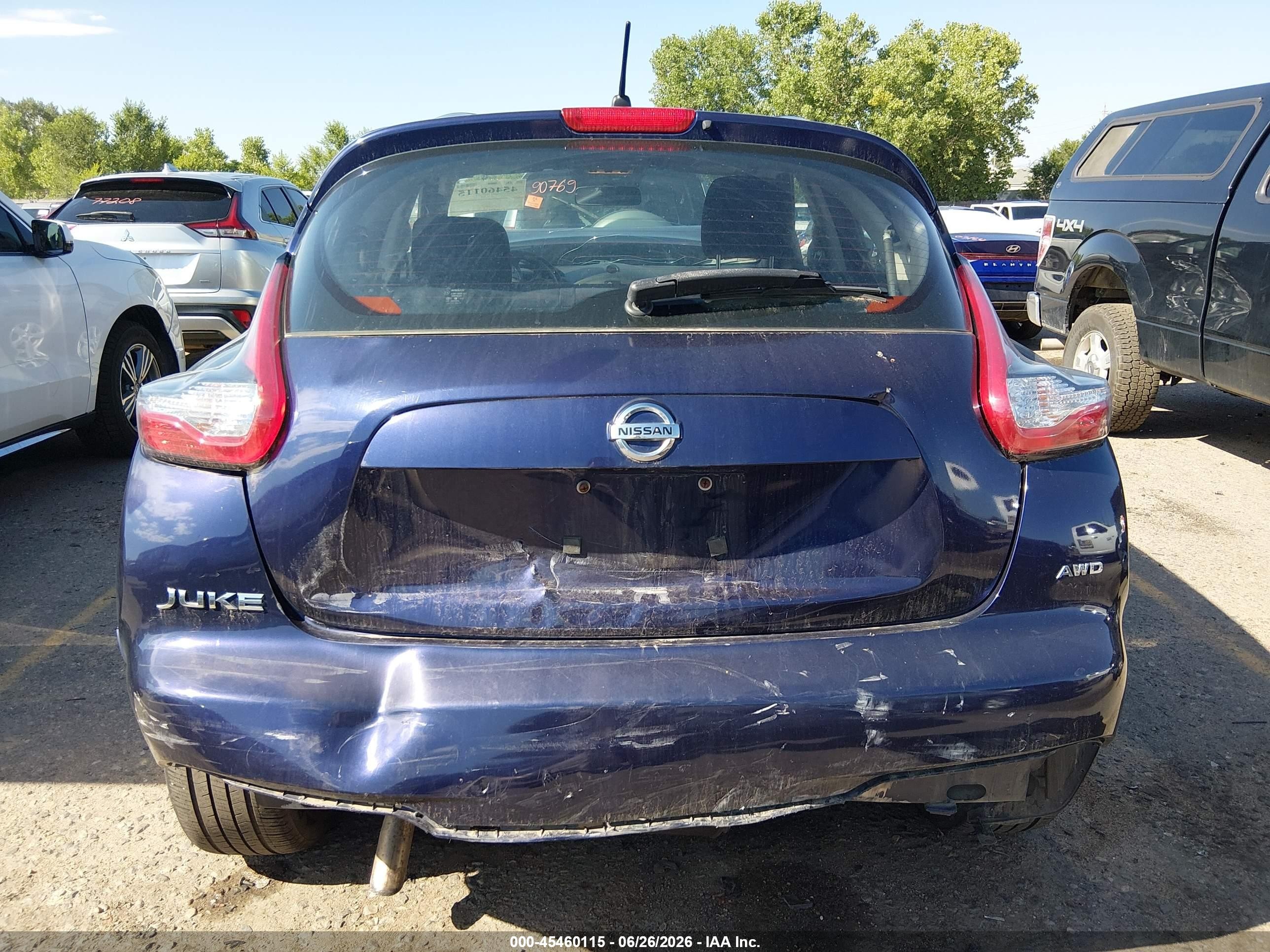 2015 Nissan Juke S Blue vin: JN8AF5MVXFT556009