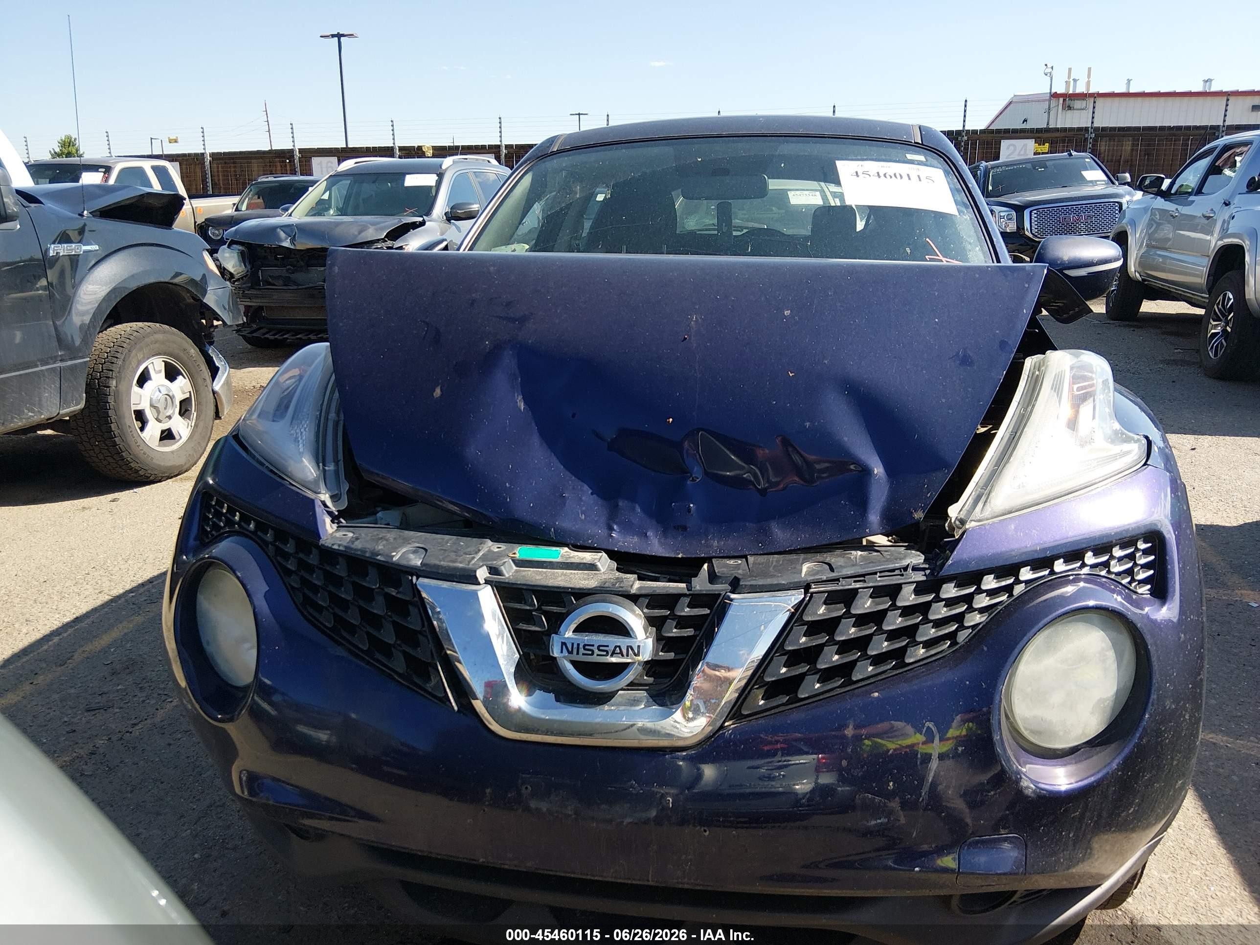 2015 Nissan Juke S Blue vin: JN8AF5MVXFT556009