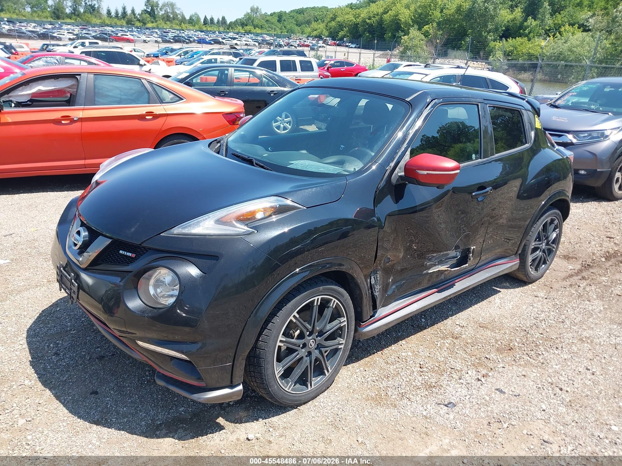 2015 Nissan Juke Nismo/s/sl/sv Black vin: JN8AF5MVXFT562425