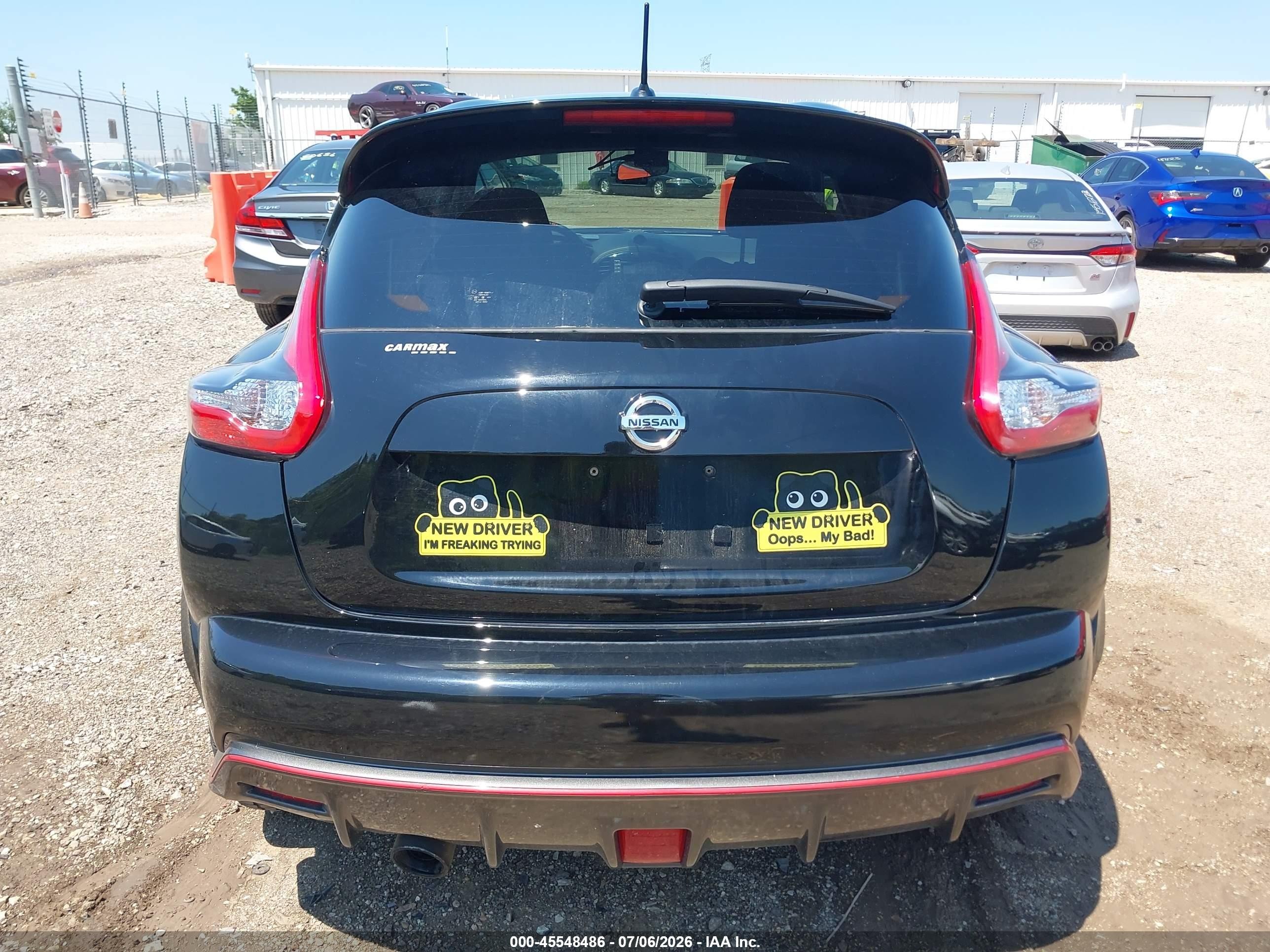 2015 Nissan Juke Nismo/s/sl/sv Black vin: JN8AF5MVXFT562425