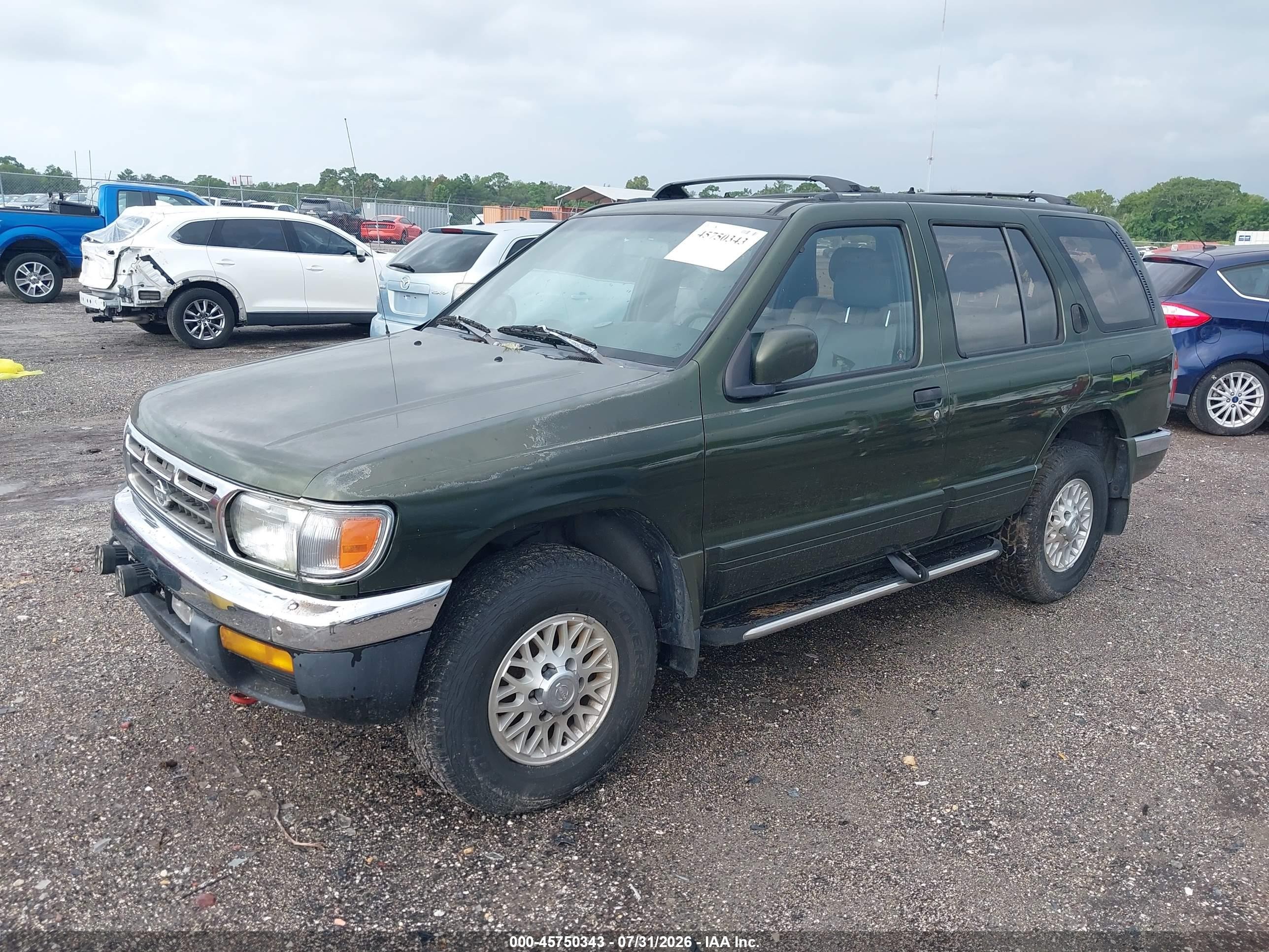 1996 Nissan Pathfinder Xe/le Green vin: JN8AR05S0TW045384