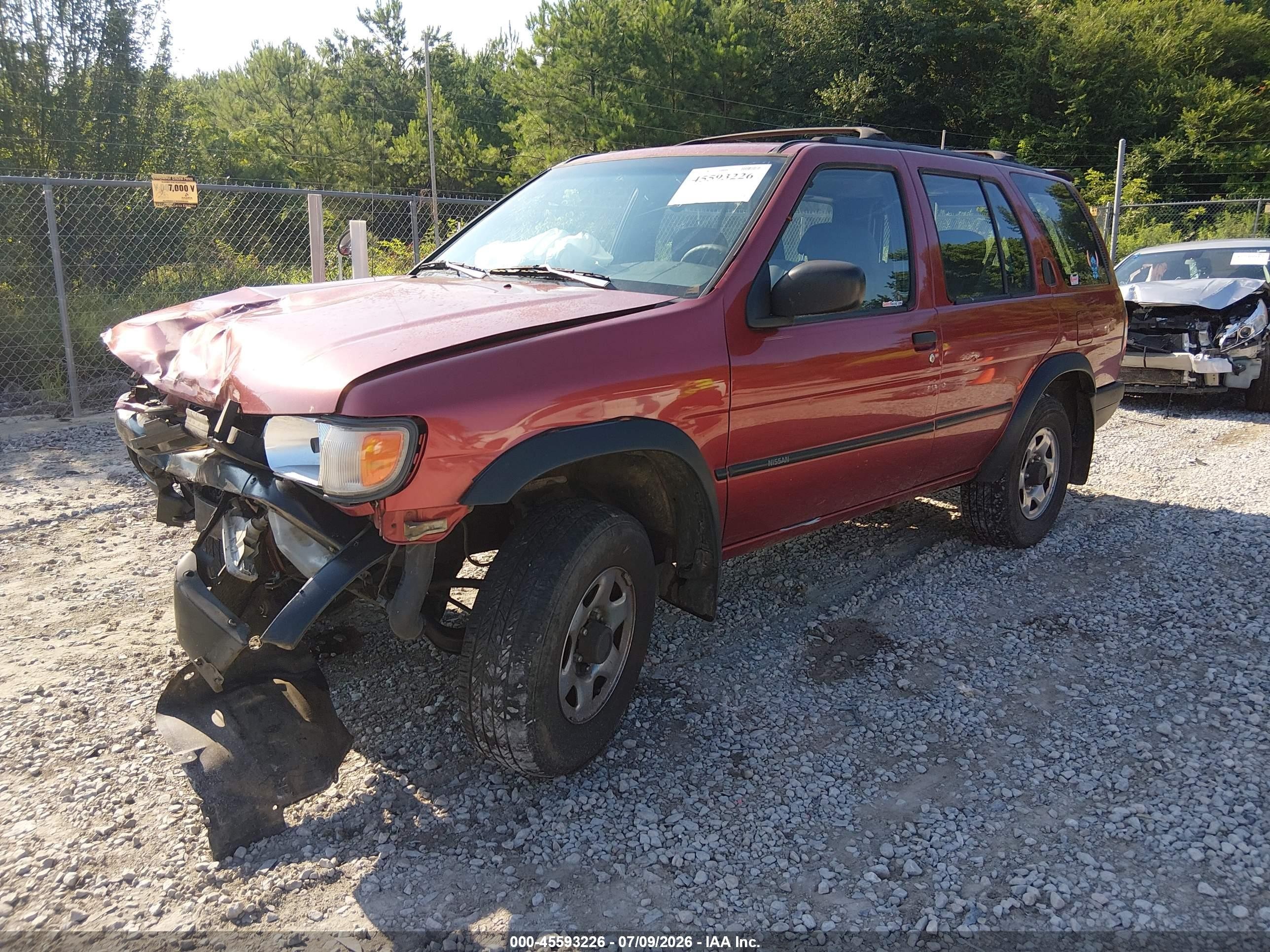 1997 Nissan Pathfinder Le/xe Red vin: JN8AR05S8VW148684