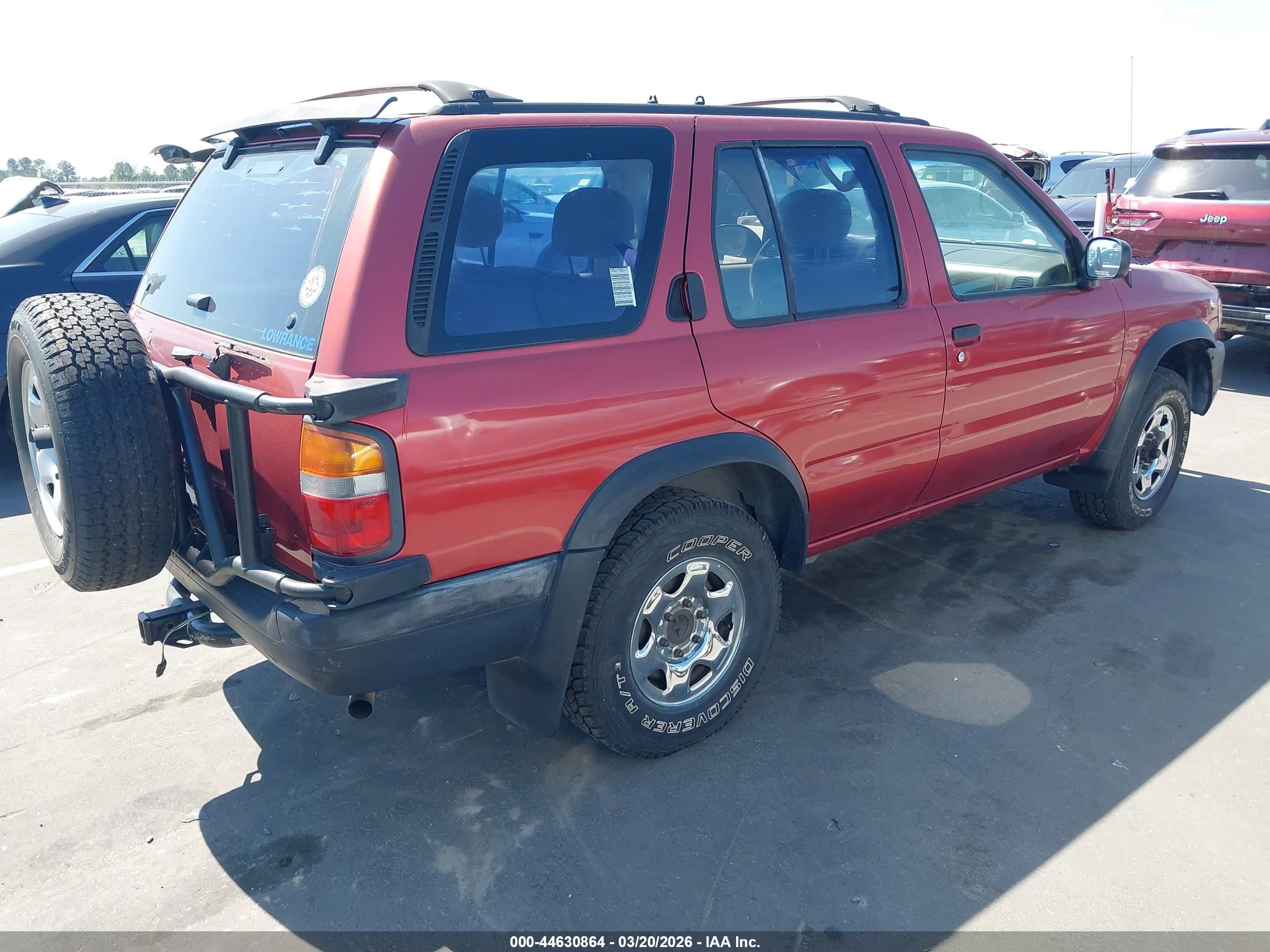 1996 Nissan Pathfinder Le/se/xe Красный vin: JN8AR05Y2TW013038