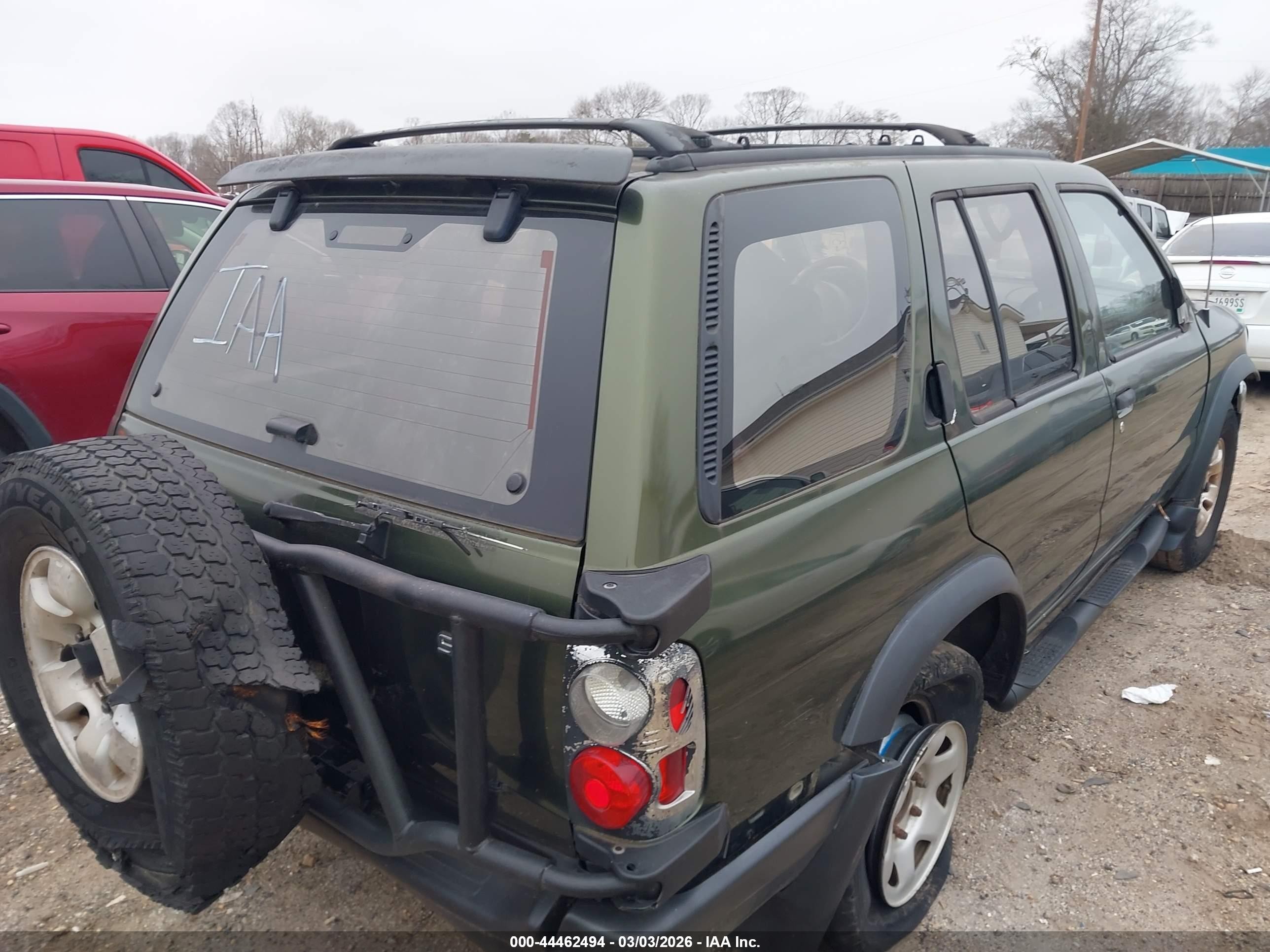 1996 Nissan Pathfinder Le/se/xe Green vin: JN8AR05Y8TW019877