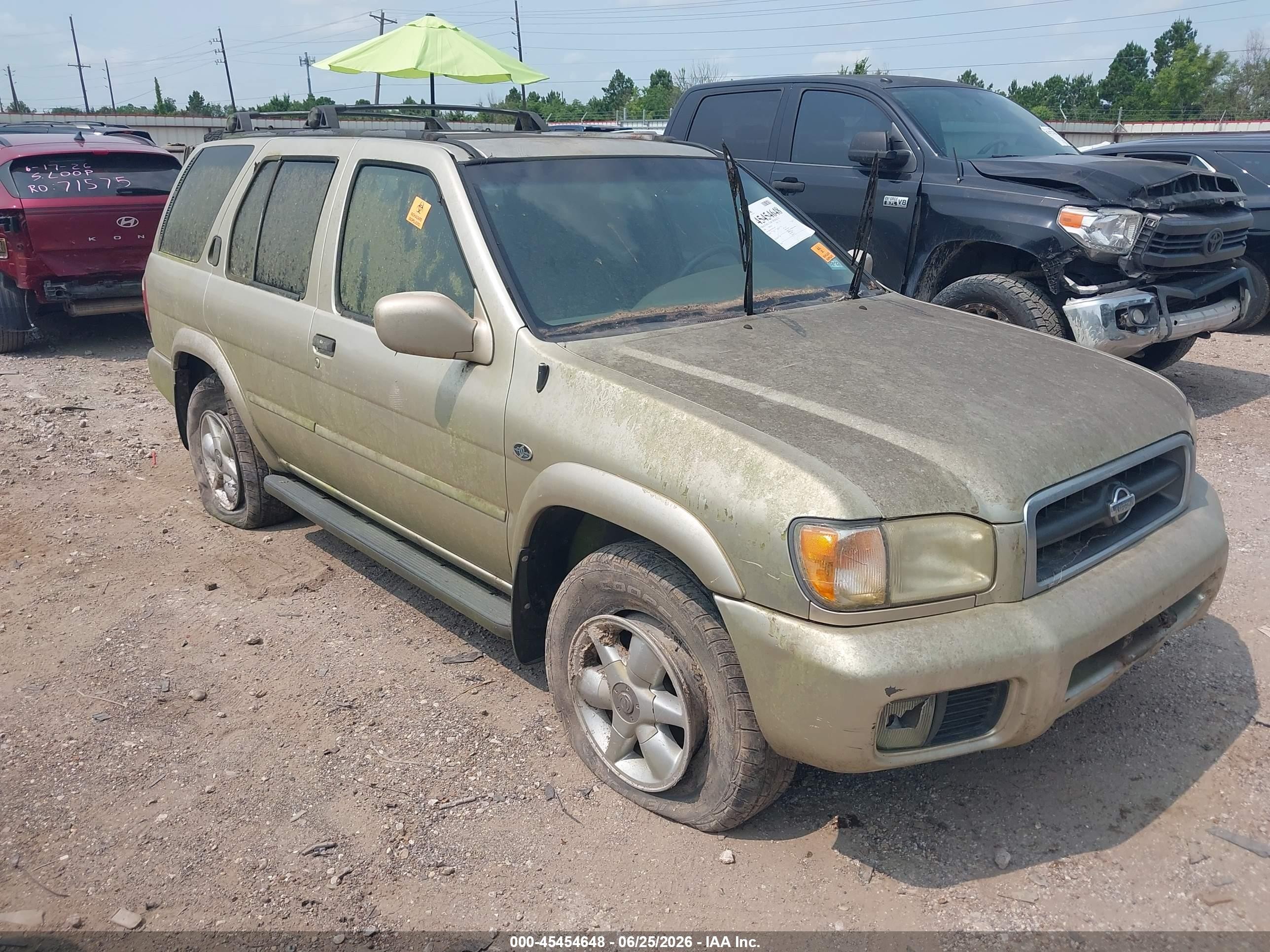 2000 Nissan Pathfinder Le/se/xe Tan vin: JN8AR07S5YW434106