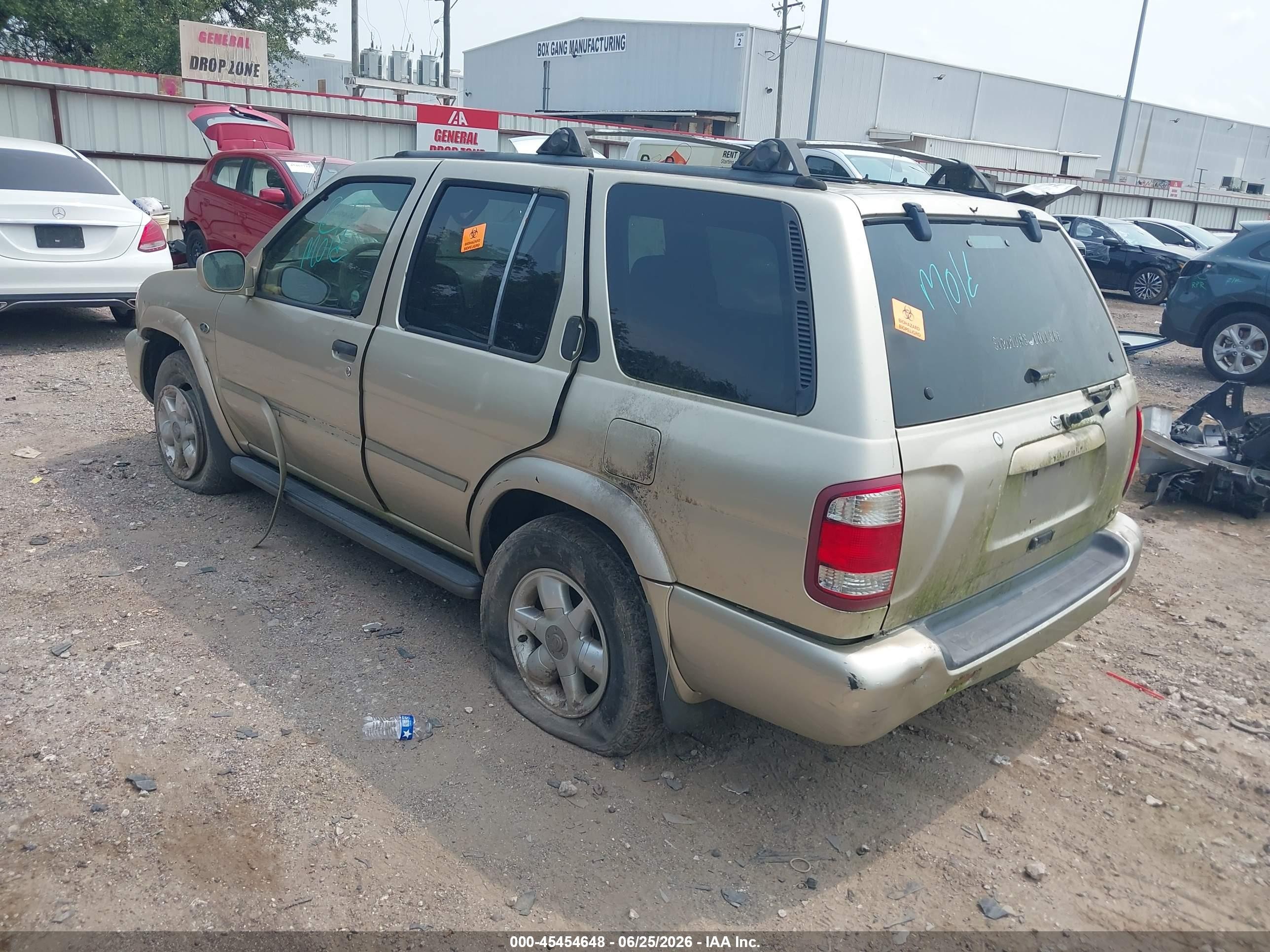 2000 Nissan Pathfinder Le/se/xe Tan vin: JN8AR07S5YW434106