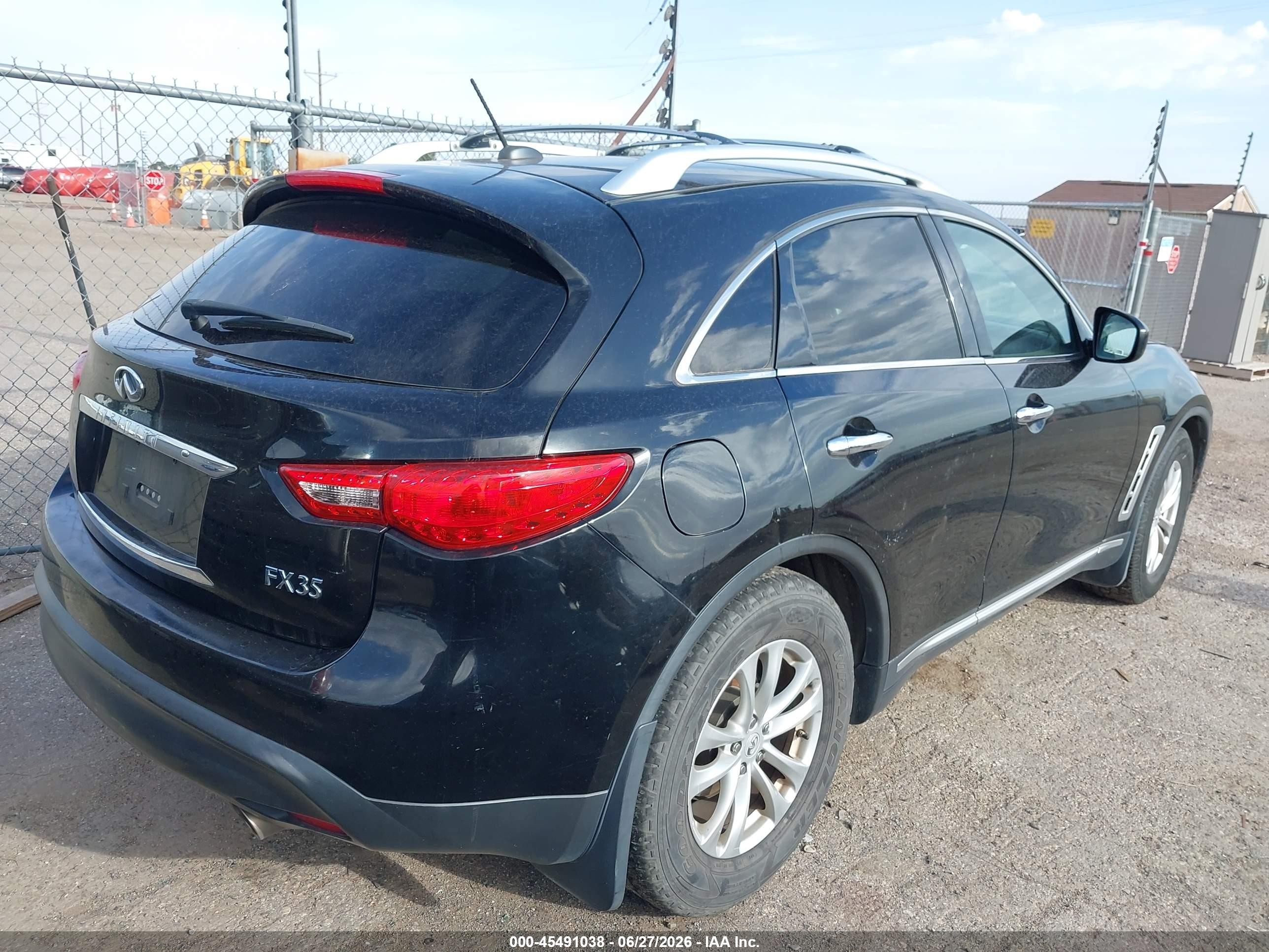 2010 Infiniti Fx35   Black vin: JN8AS1MU0AM801351