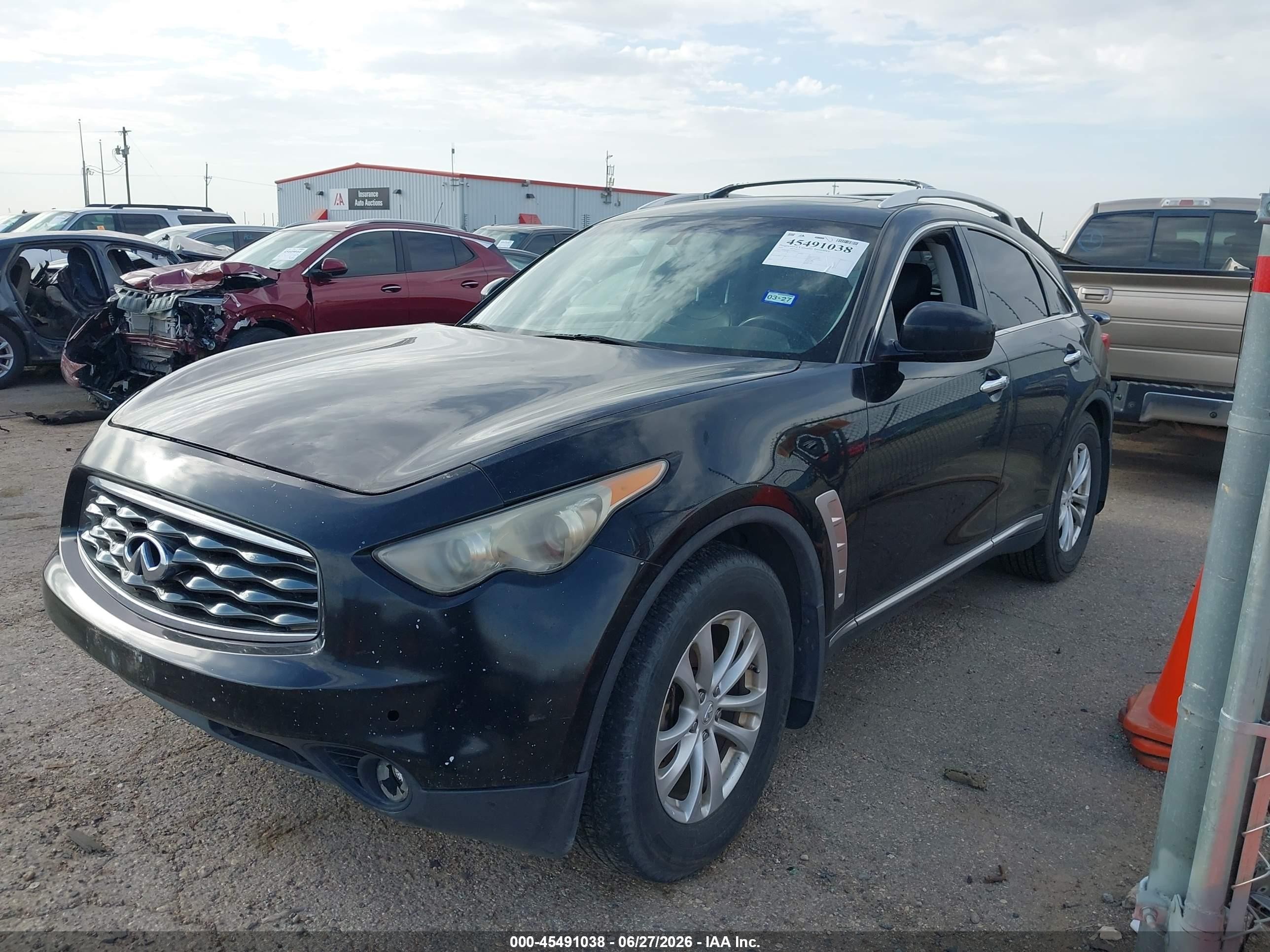 2010 Infiniti Fx35   Black vin: JN8AS1MU0AM801351