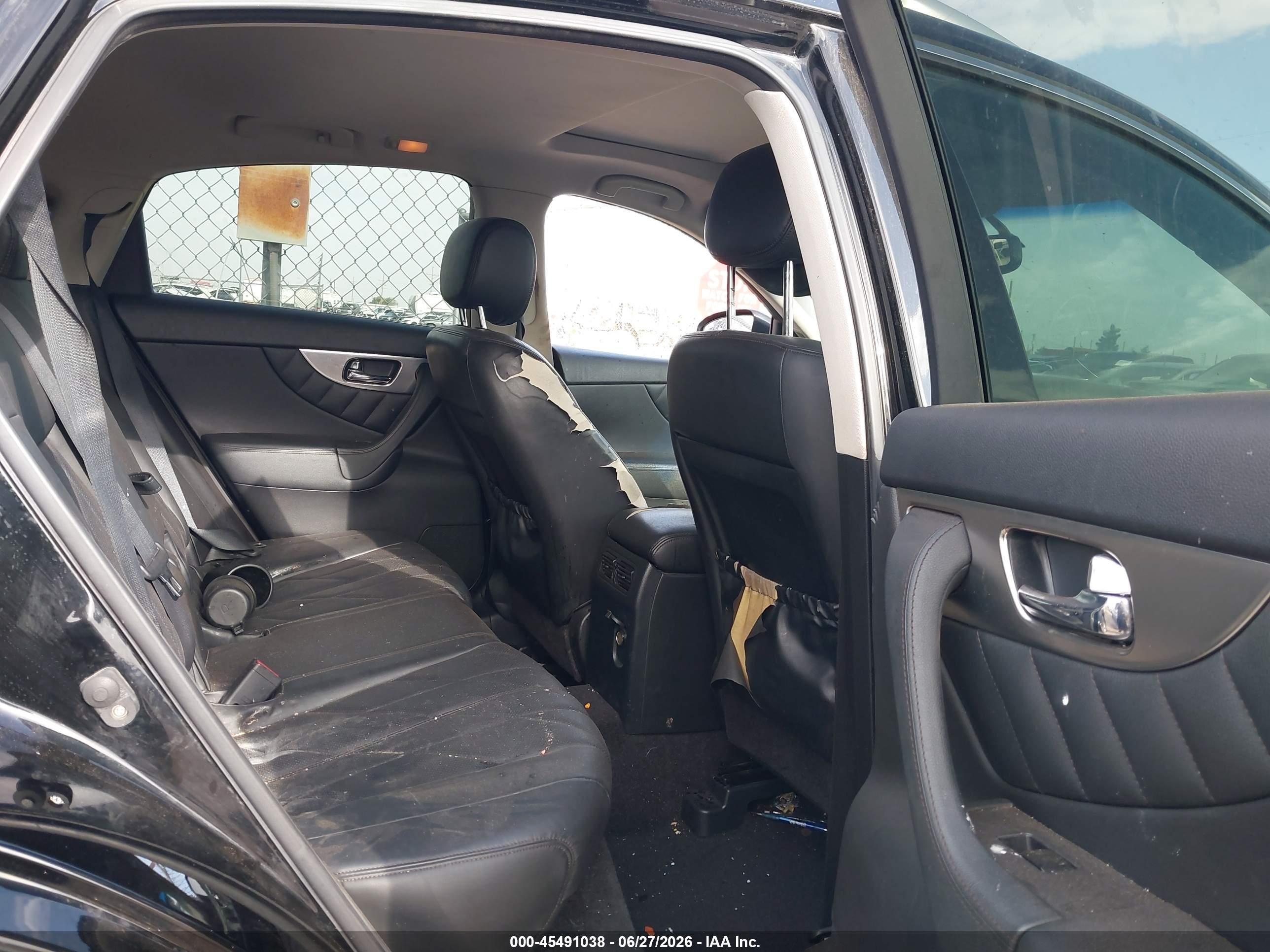 2010 Infiniti Fx35   Black vin: JN8AS1MU0AM801351