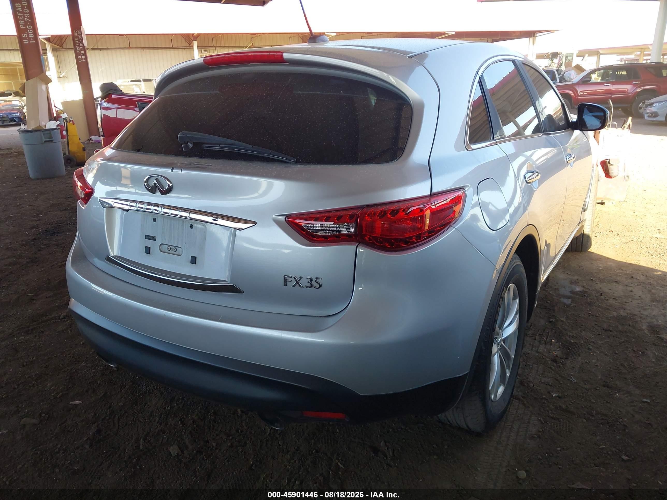 2011 Infiniti Fx35   Gray vin: JN8AS1MU0BM711344