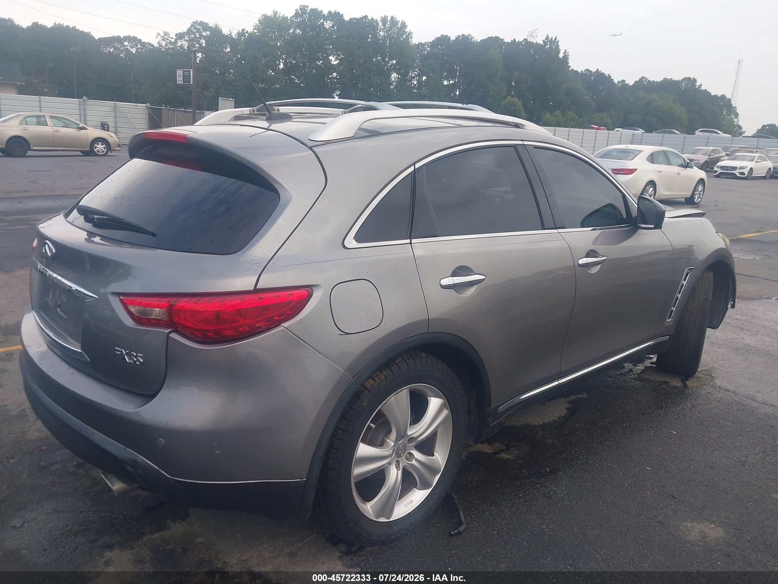 2011 Infiniti Fx35   Gray vin: JN8AS1MU0BM711733