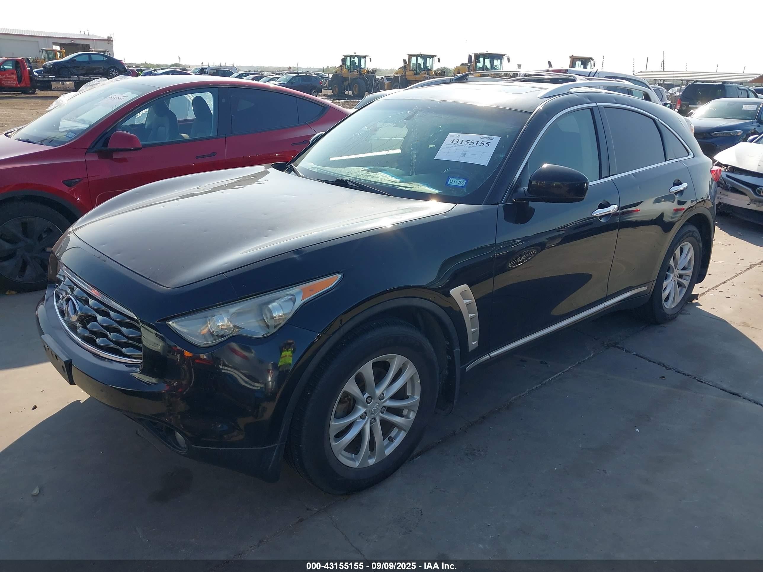 2010 Infiniti Fx35 Black vin: JN8AS1MU1AM800662