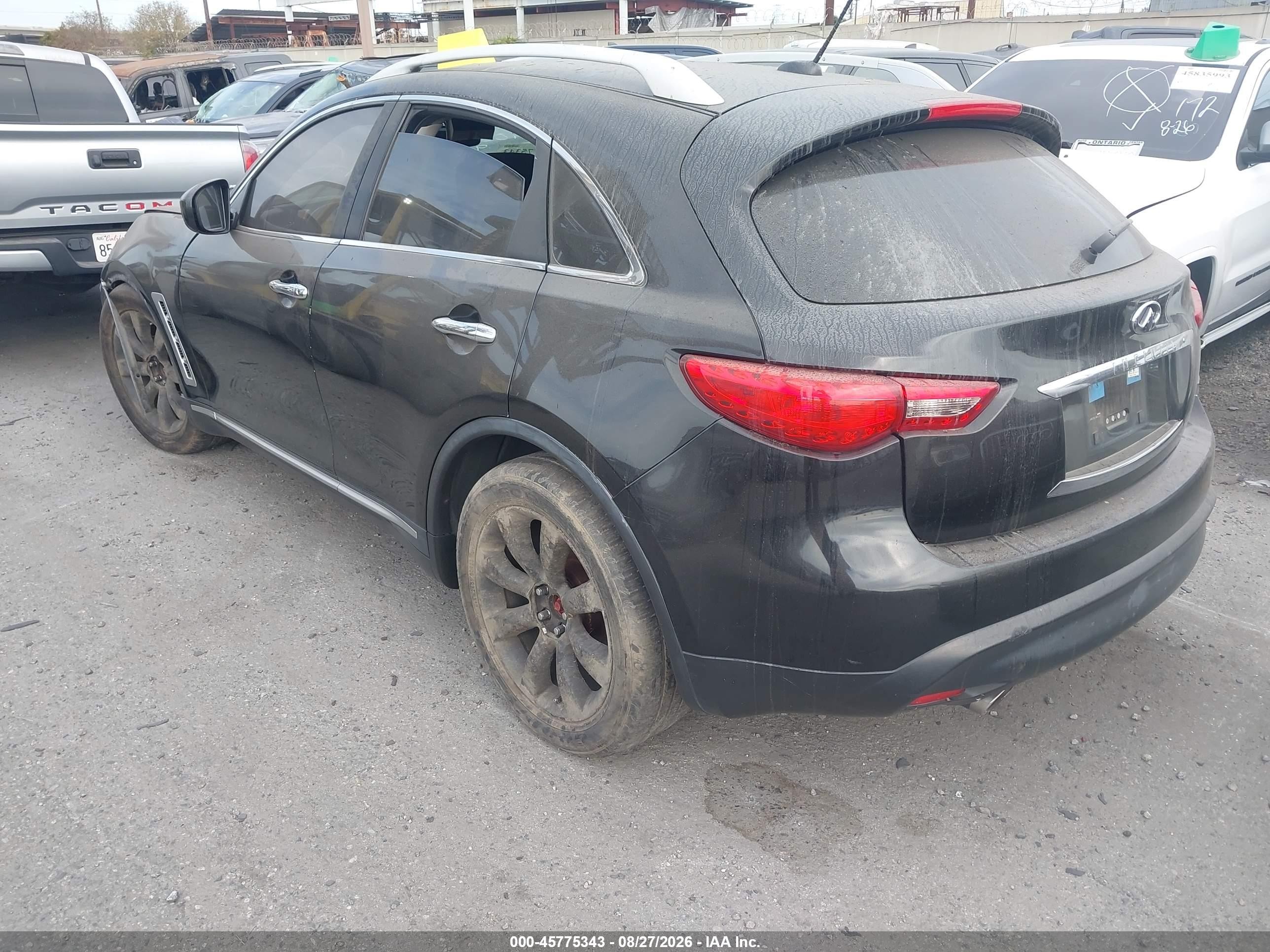 2010 Infiniti Fx35   Черный vin: JN8AS1MU1AM801147
