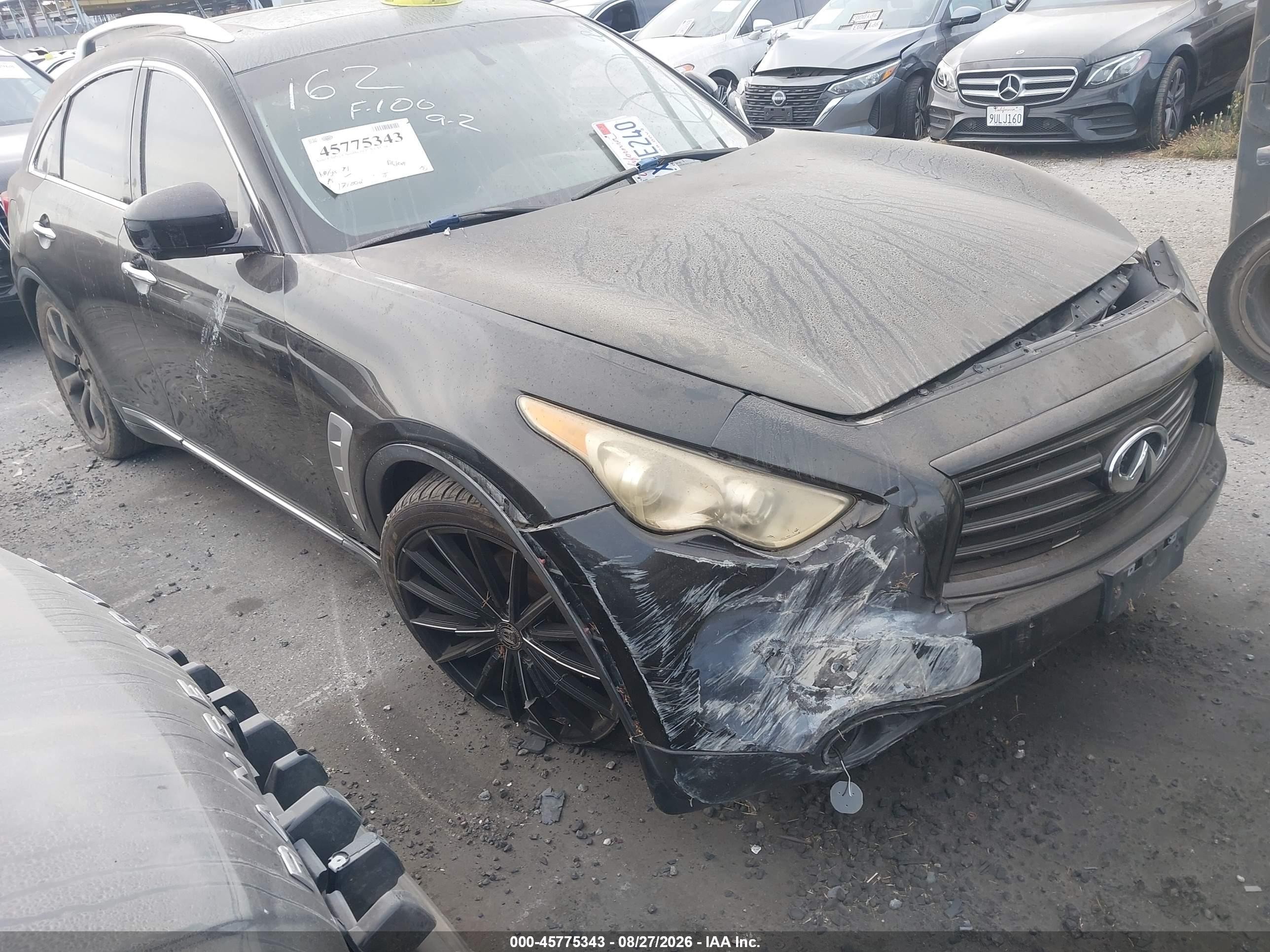 2010 Infiniti Fx35   Black vin: JN8AS1MU1AM801147