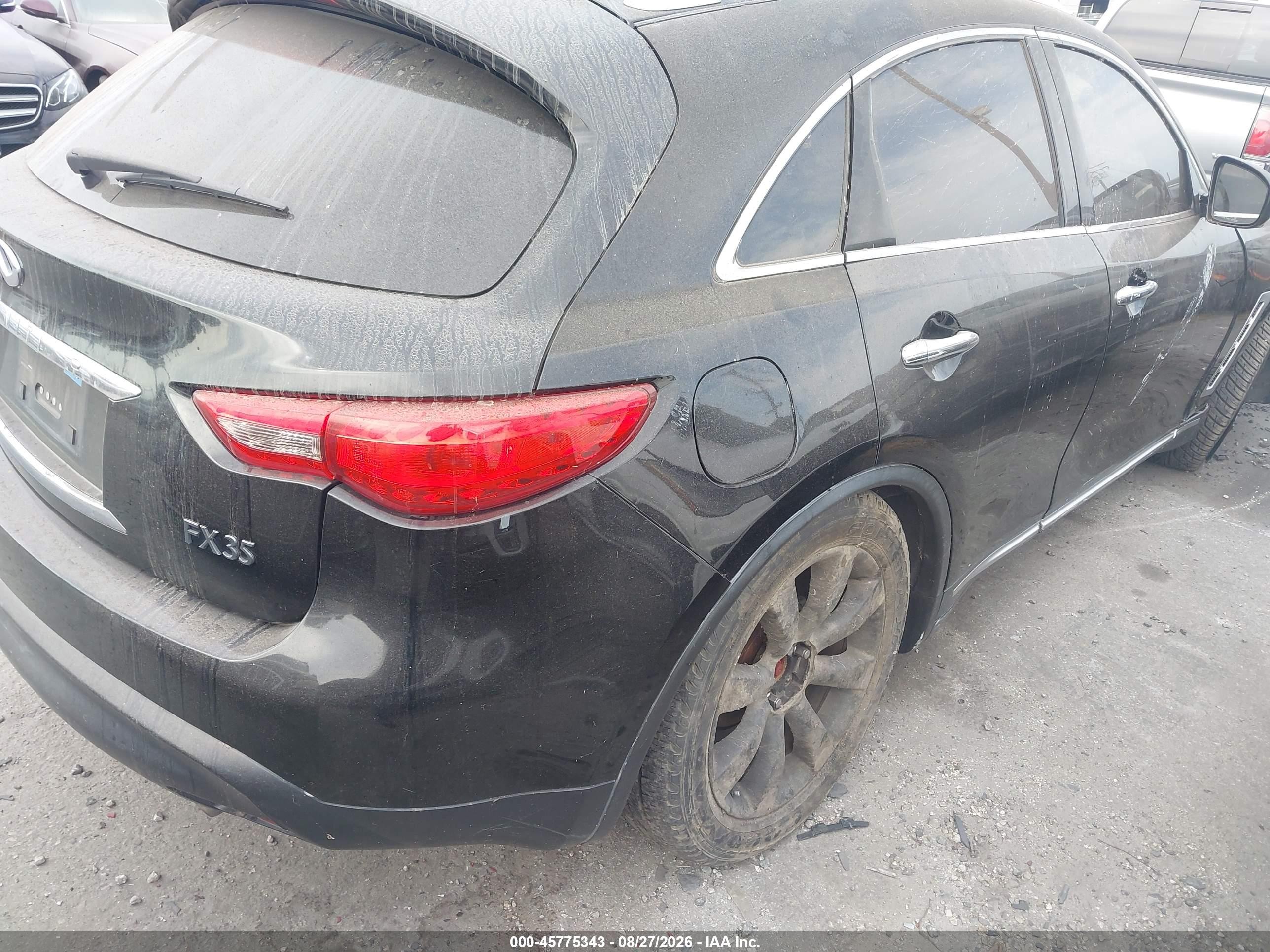 2010 Infiniti Fx35   Черный vin: JN8AS1MU1AM801147