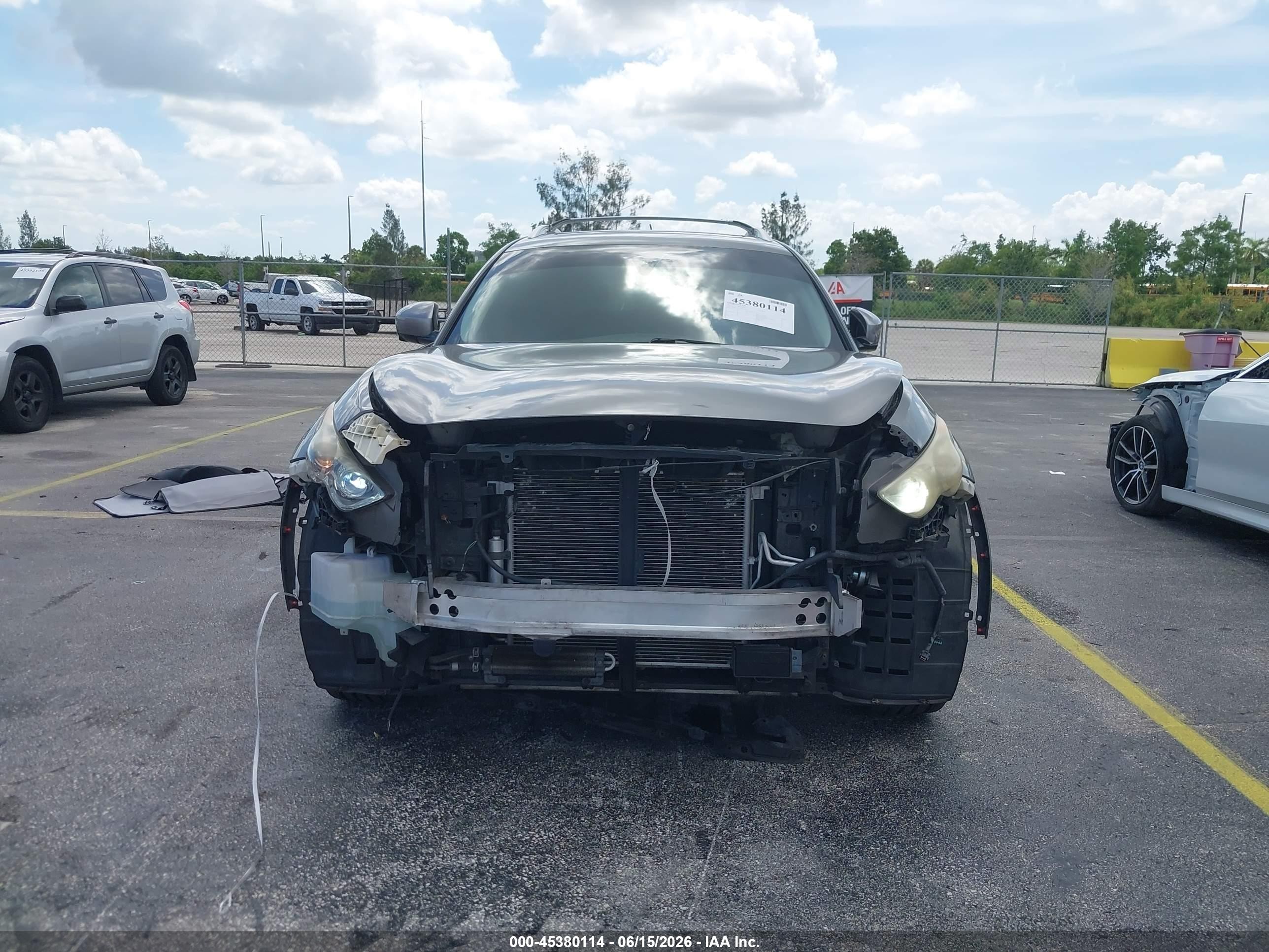 2011 Infiniti Fx35   Gray vin: JN8AS1MU1BM711076