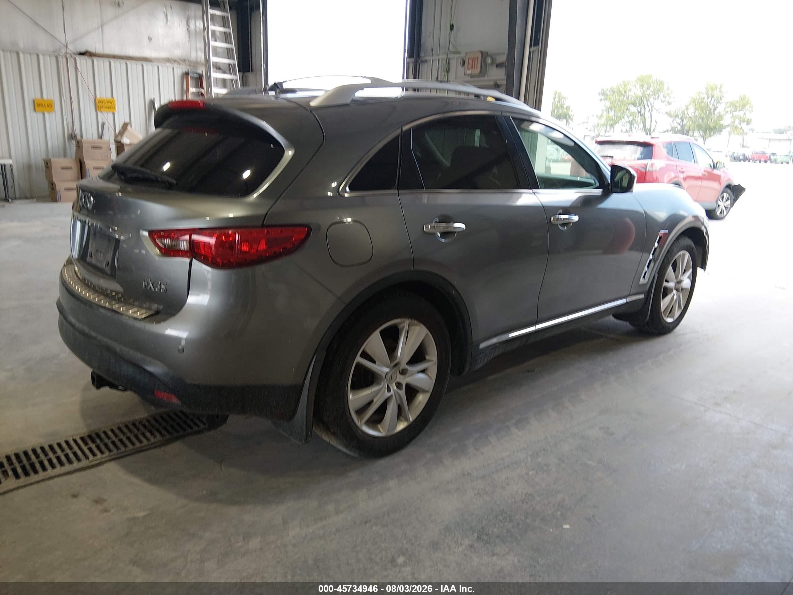 2012 Infiniti Fx35 Серый vin: JN8AS1MU1CM121459