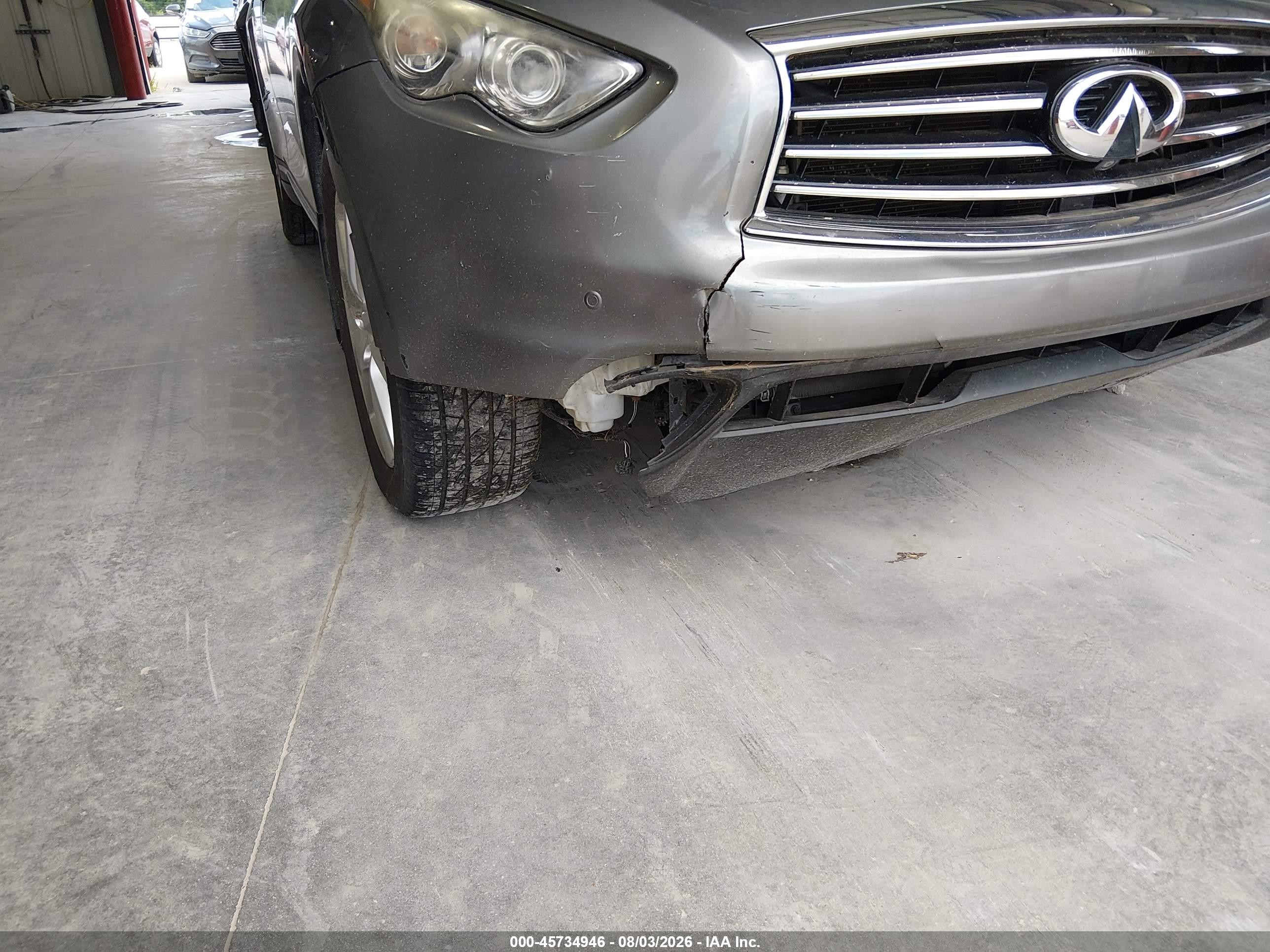 2012 Infiniti Fx35 Серый vin: JN8AS1MU1CM121459