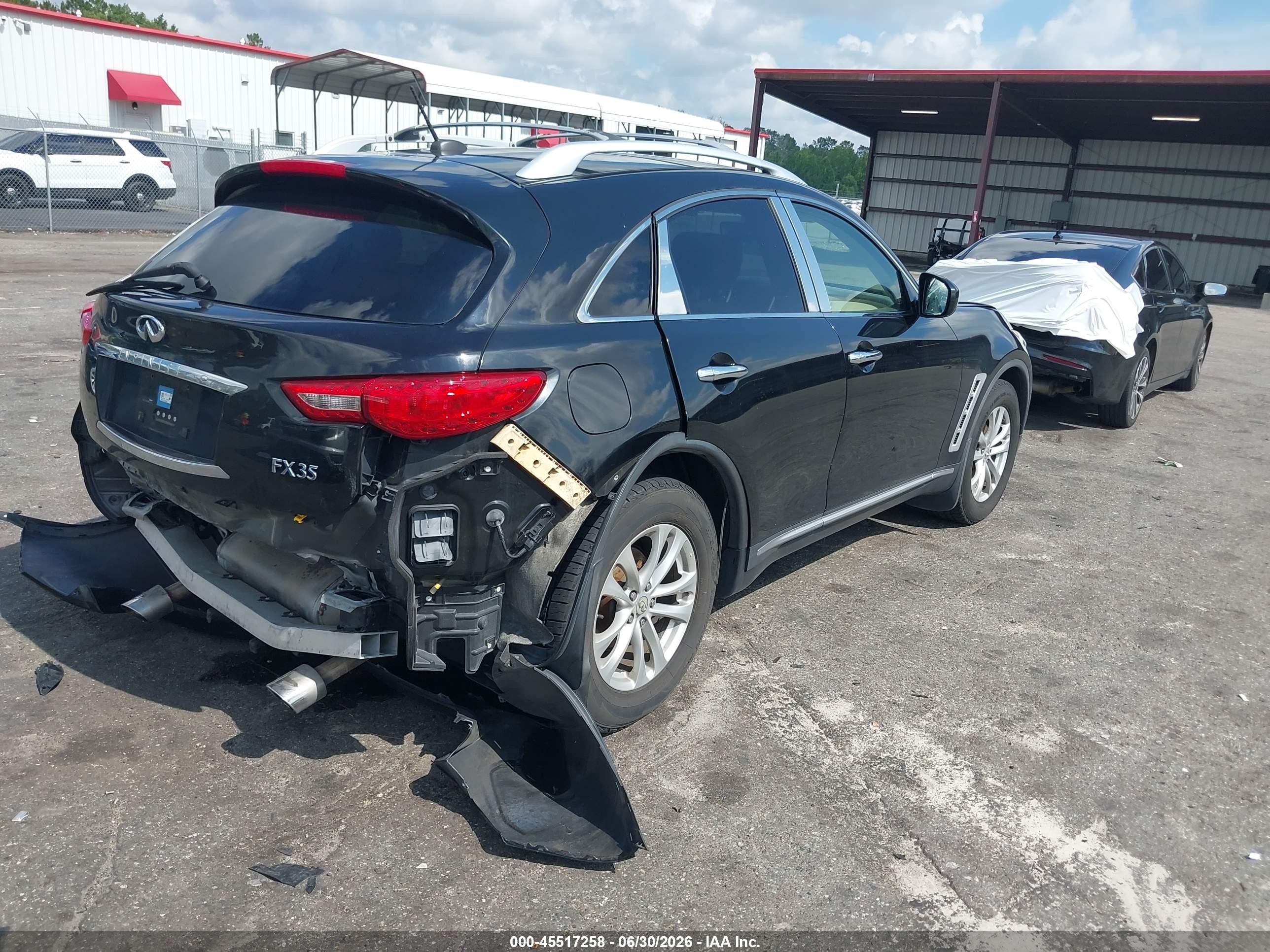 2010 Infiniti Fx35   Black vin: JN8AS1MU2AM801383