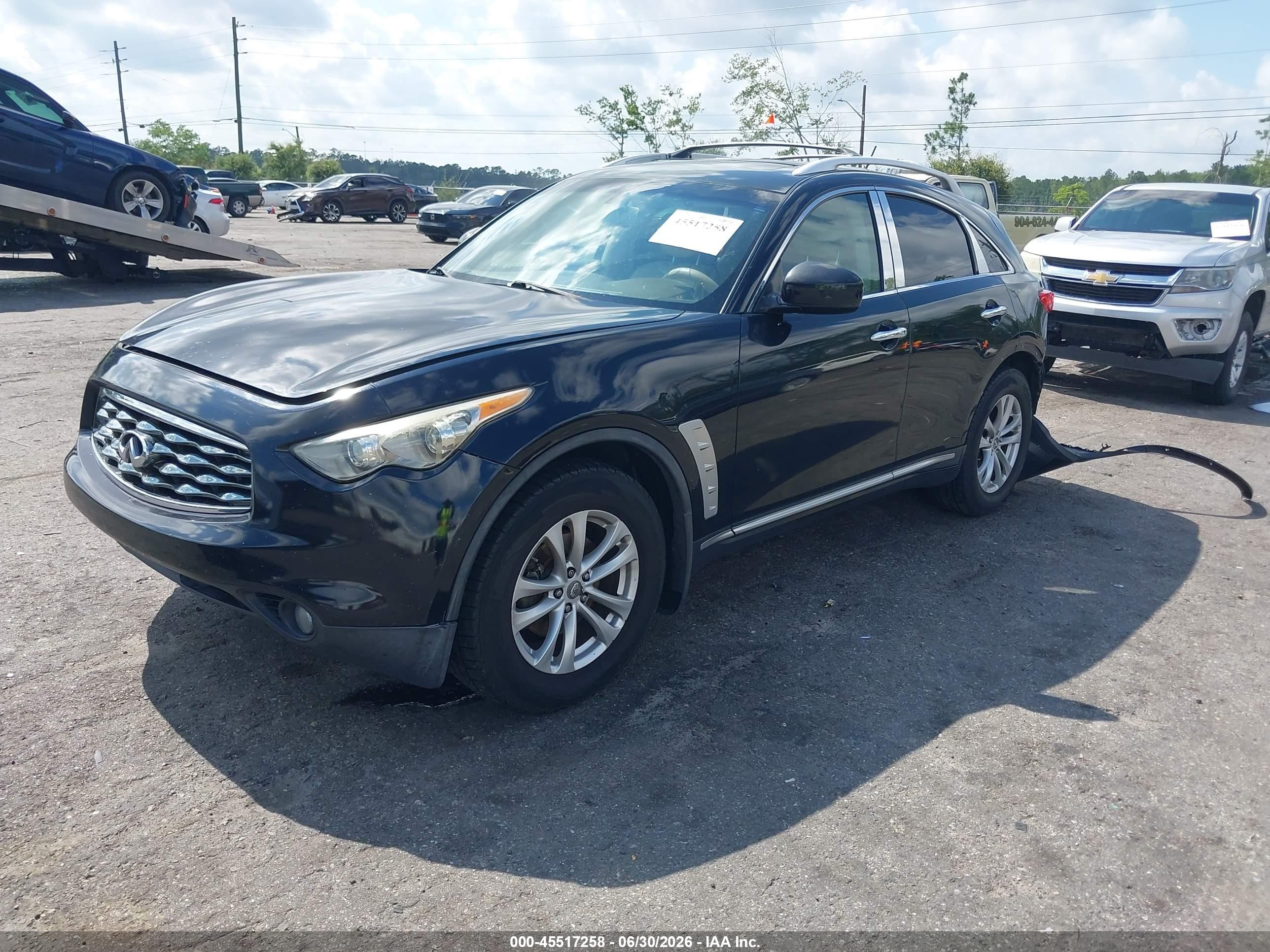 2010 Infiniti Fx35   Black vin: JN8AS1MU2AM801383