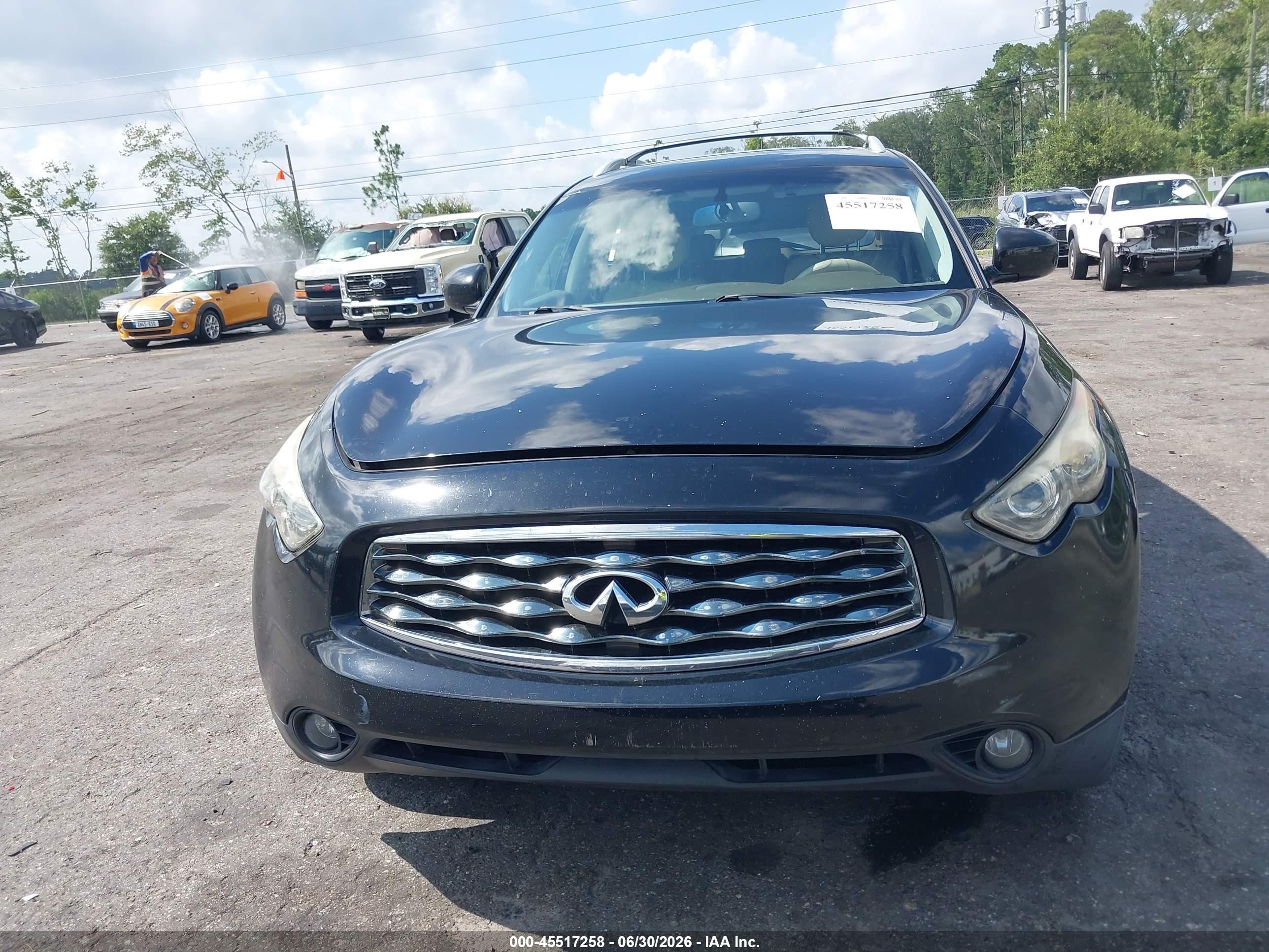 2010 Infiniti Fx35   Black vin: JN8AS1MU2AM801383