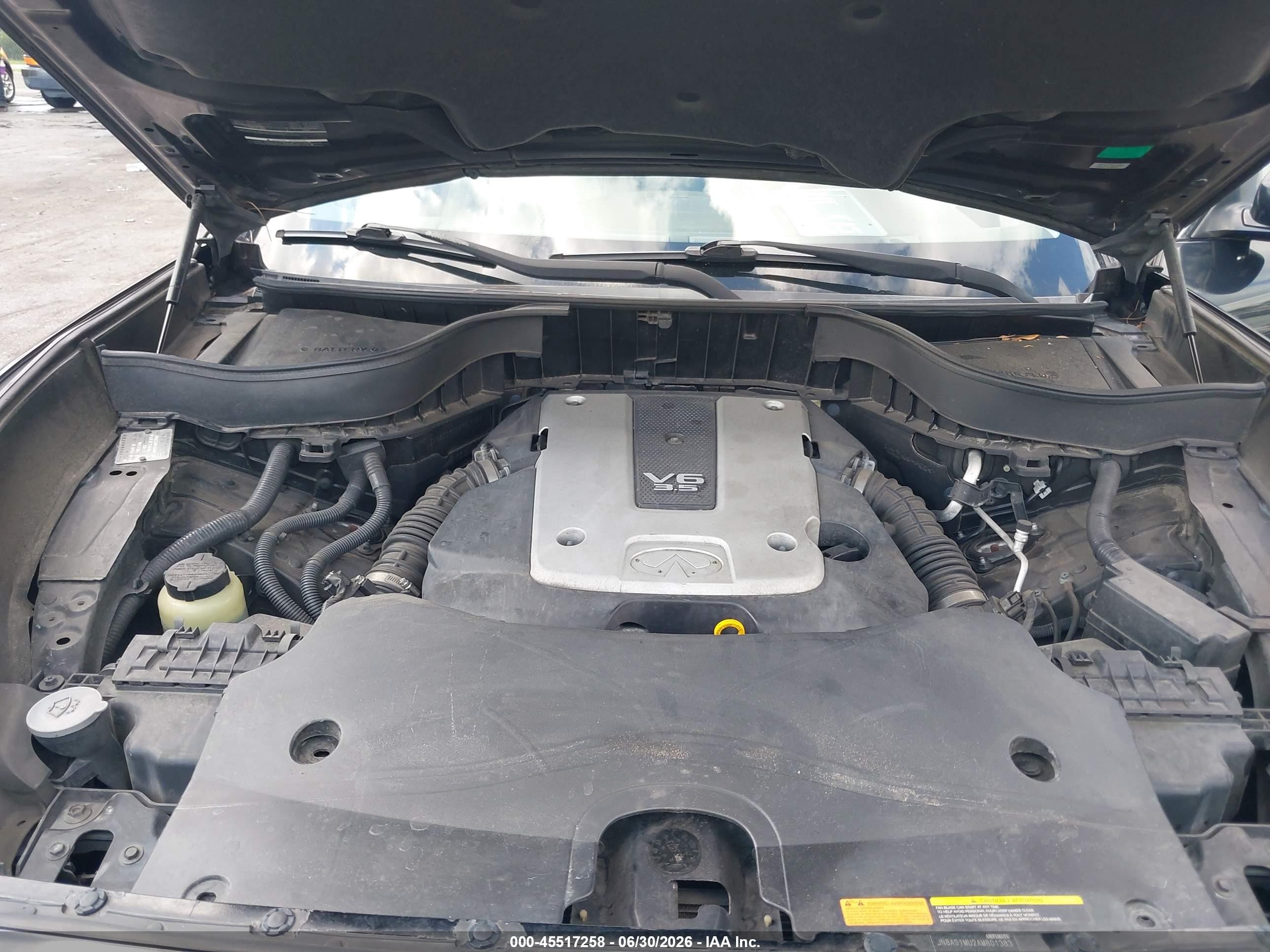 2010 Infiniti Fx35   Black vin: JN8AS1MU2AM801383