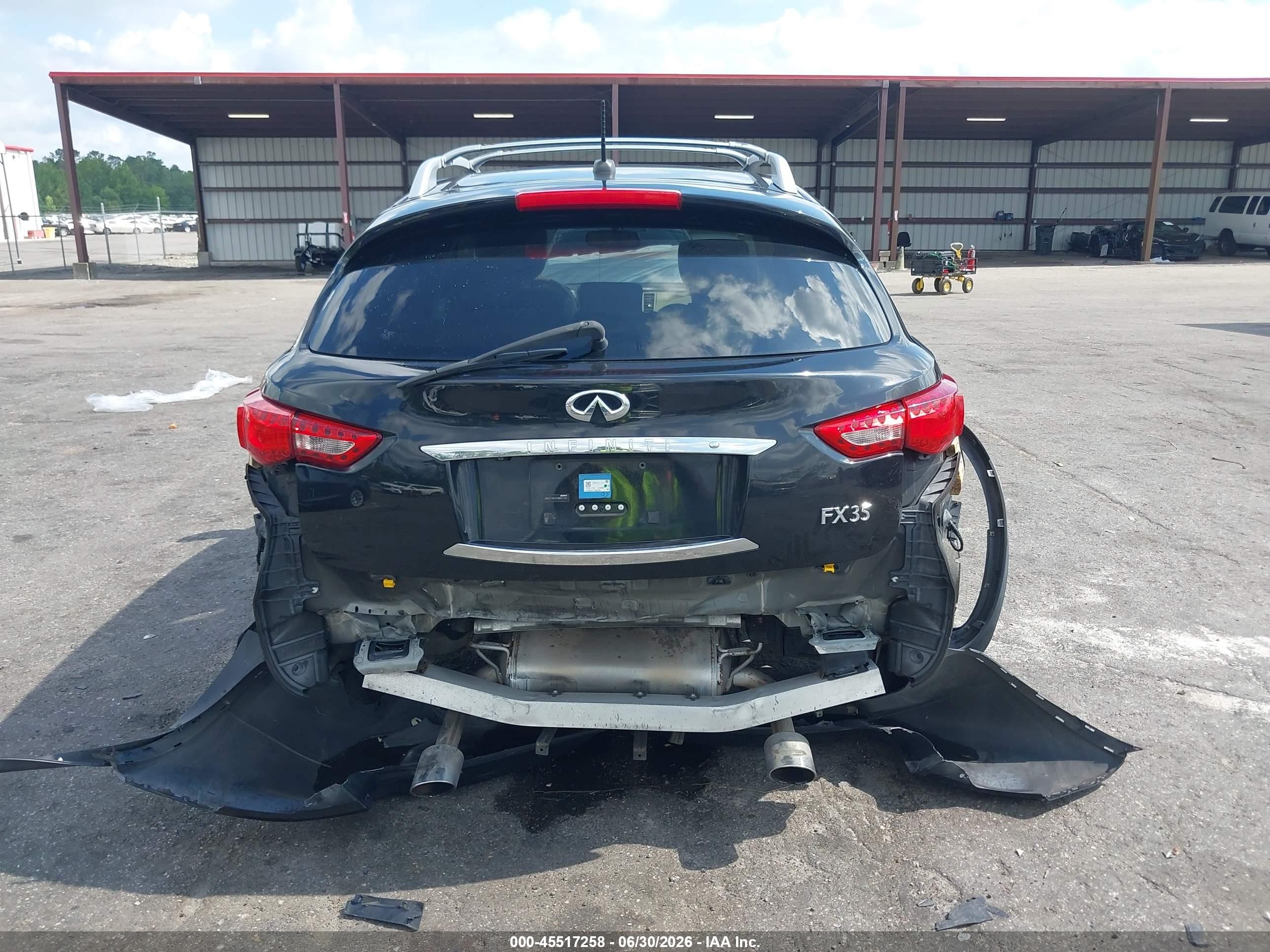 2010 Infiniti Fx35   Black vin: JN8AS1MU2AM801383
