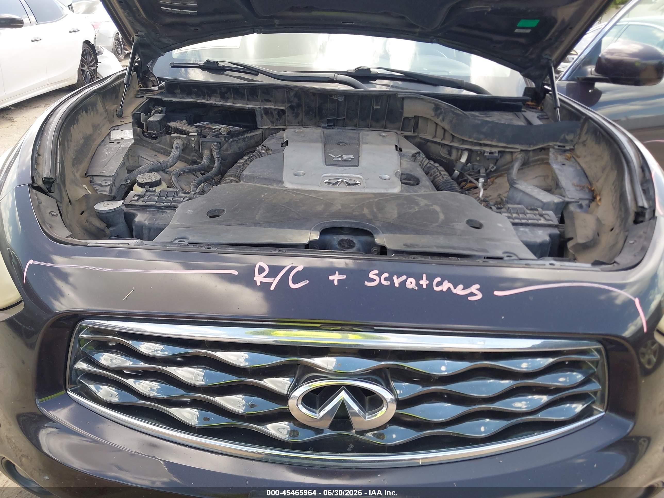 2011 Infiniti Fx35   Purple vin: JN8AS1MU2BM110226