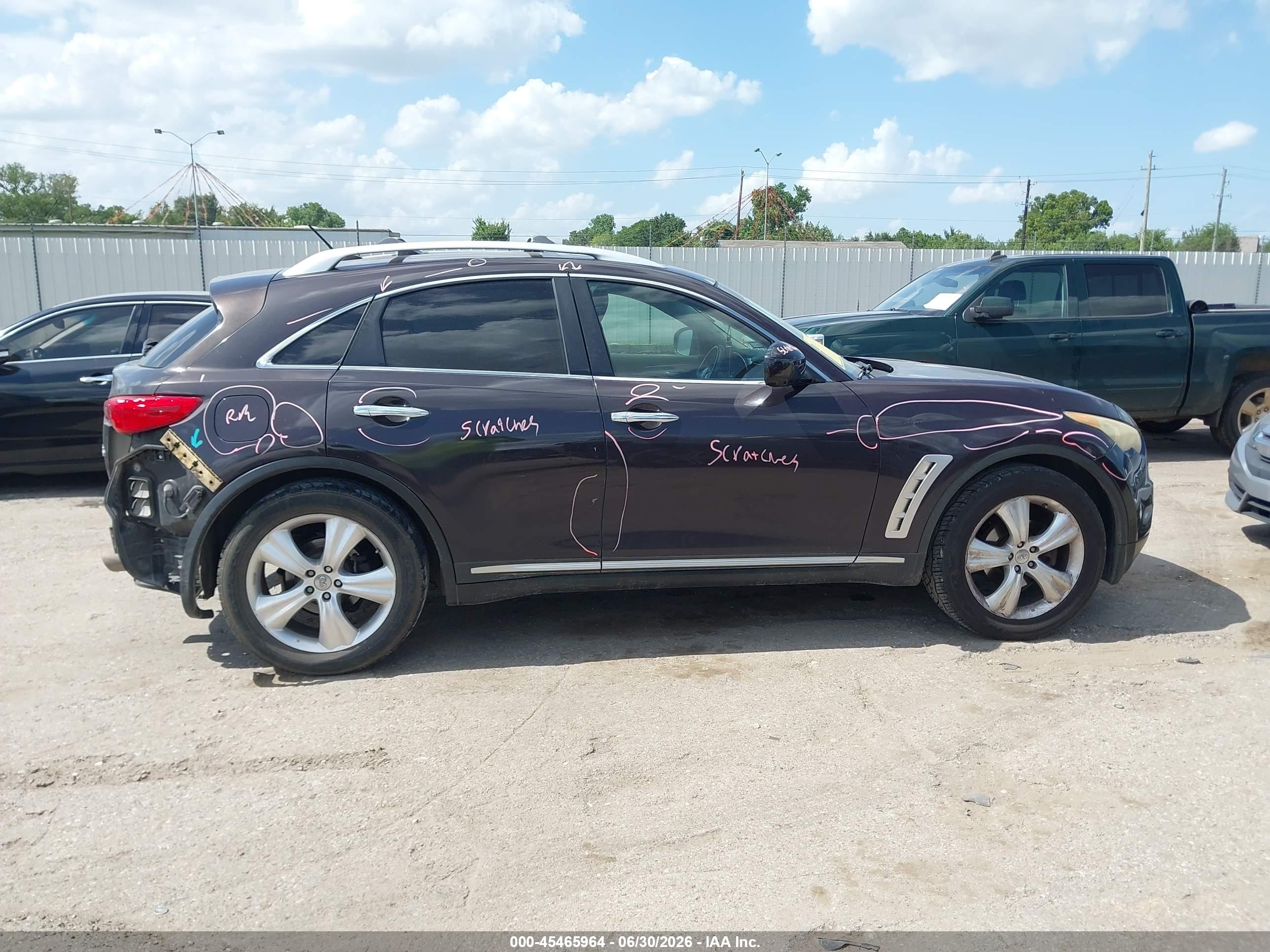 2011 Infiniti Fx35   Purple vin: JN8AS1MU2BM110226