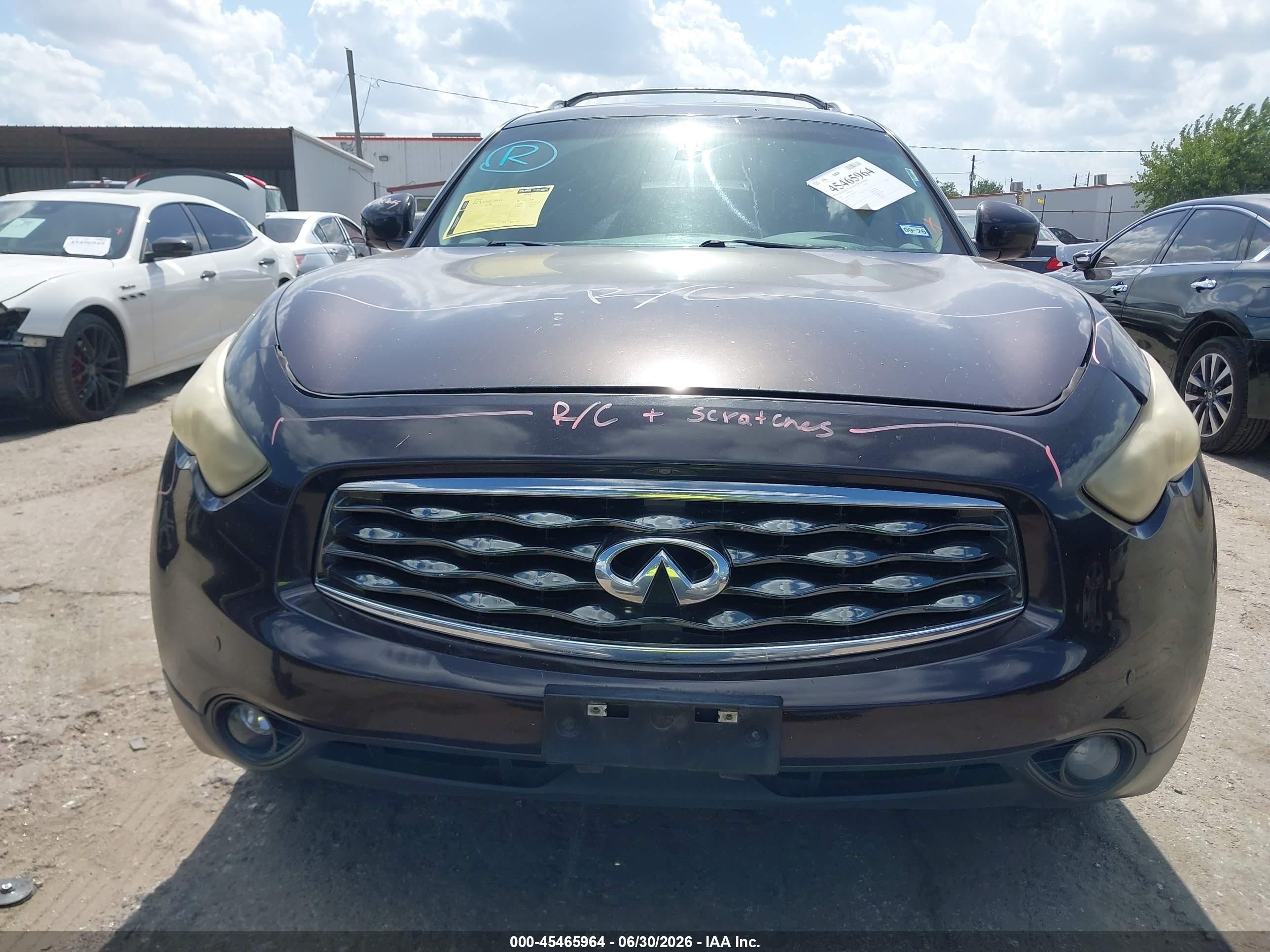 2011 Infiniti Fx35   Purple vin: JN8AS1MU2BM110226