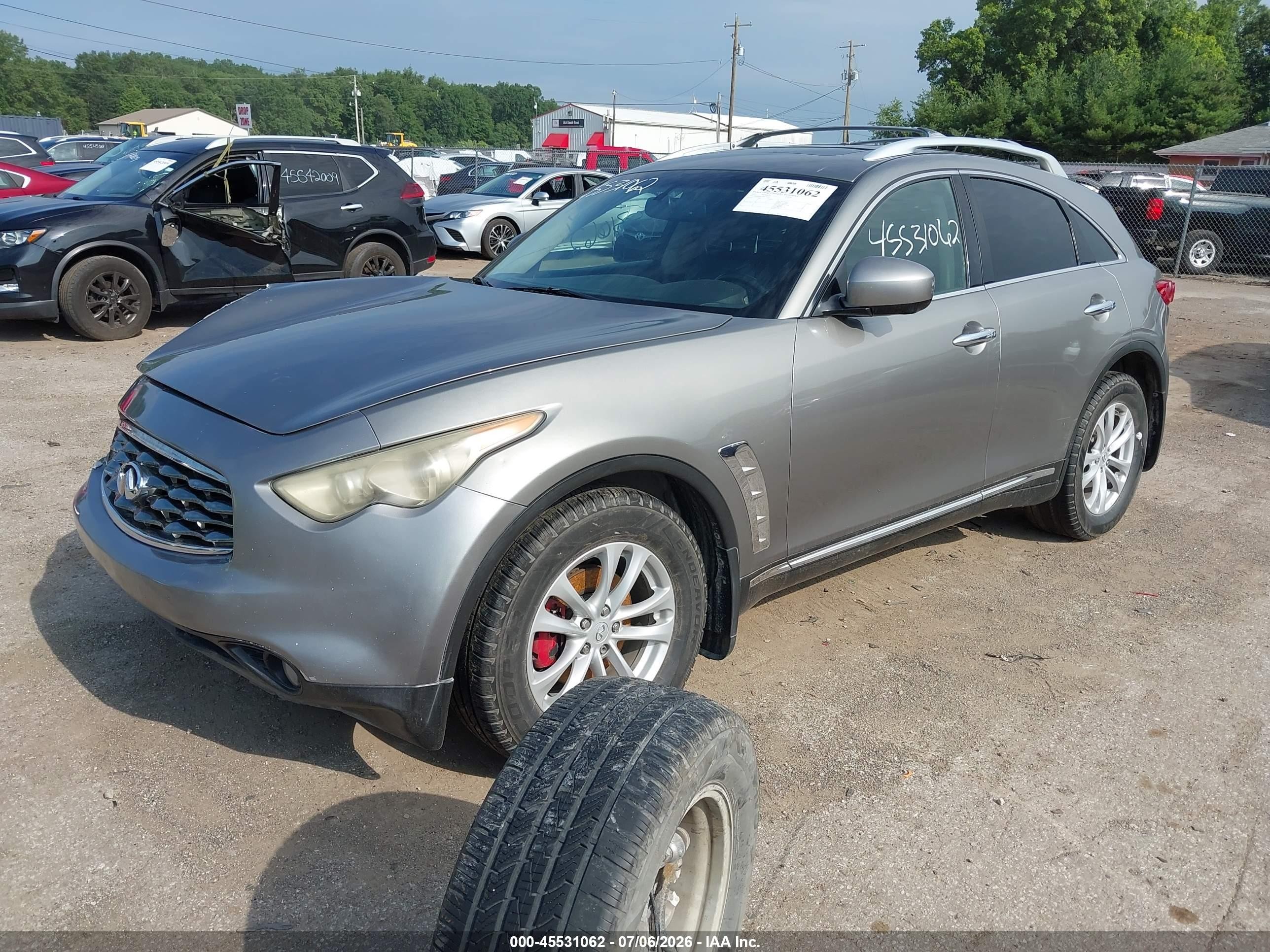 2011 Infiniti Fx35   Gray vin: JN8AS1MU2BM710695
