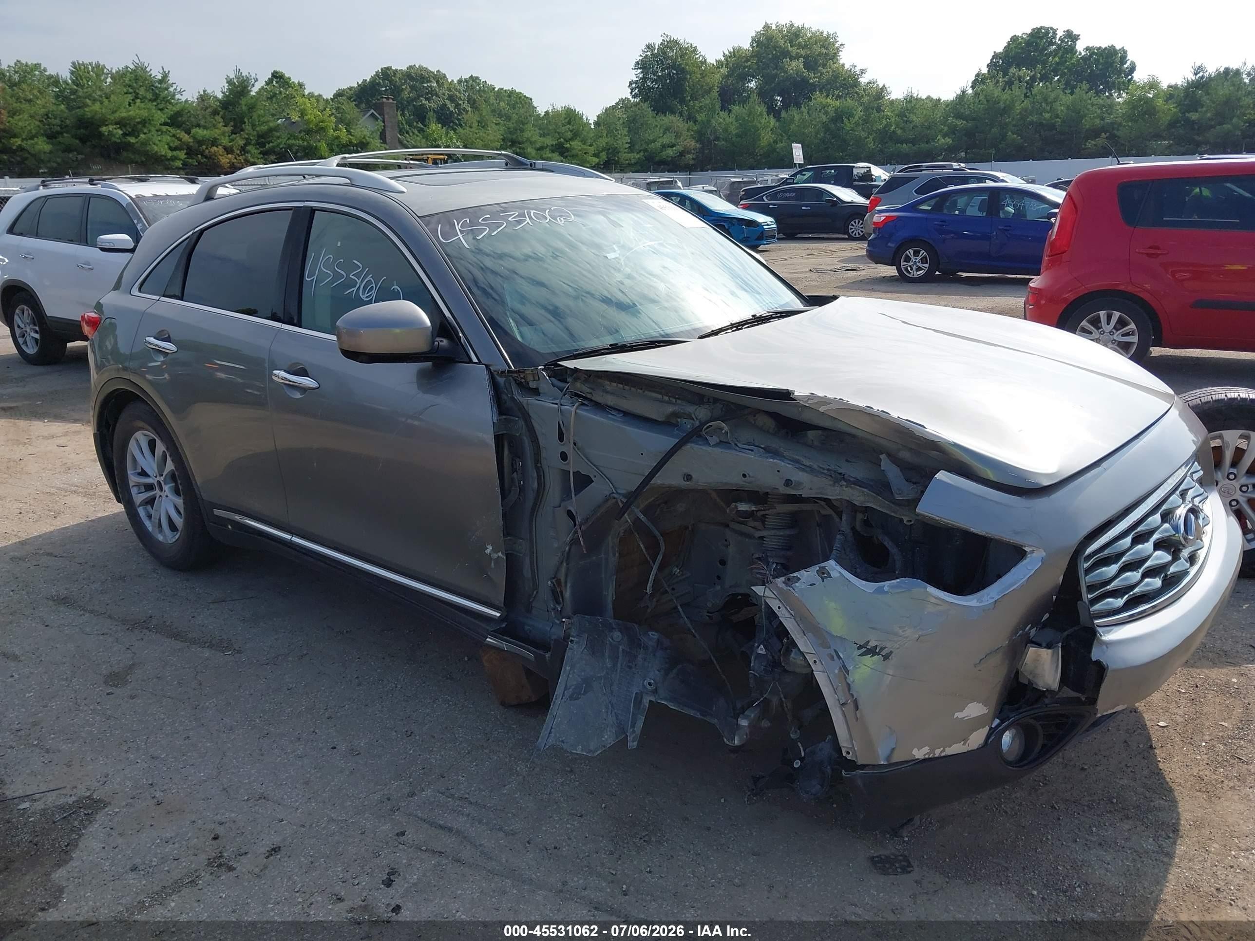 2011 Infiniti Fx35   Gray vin: JN8AS1MU2BM710695