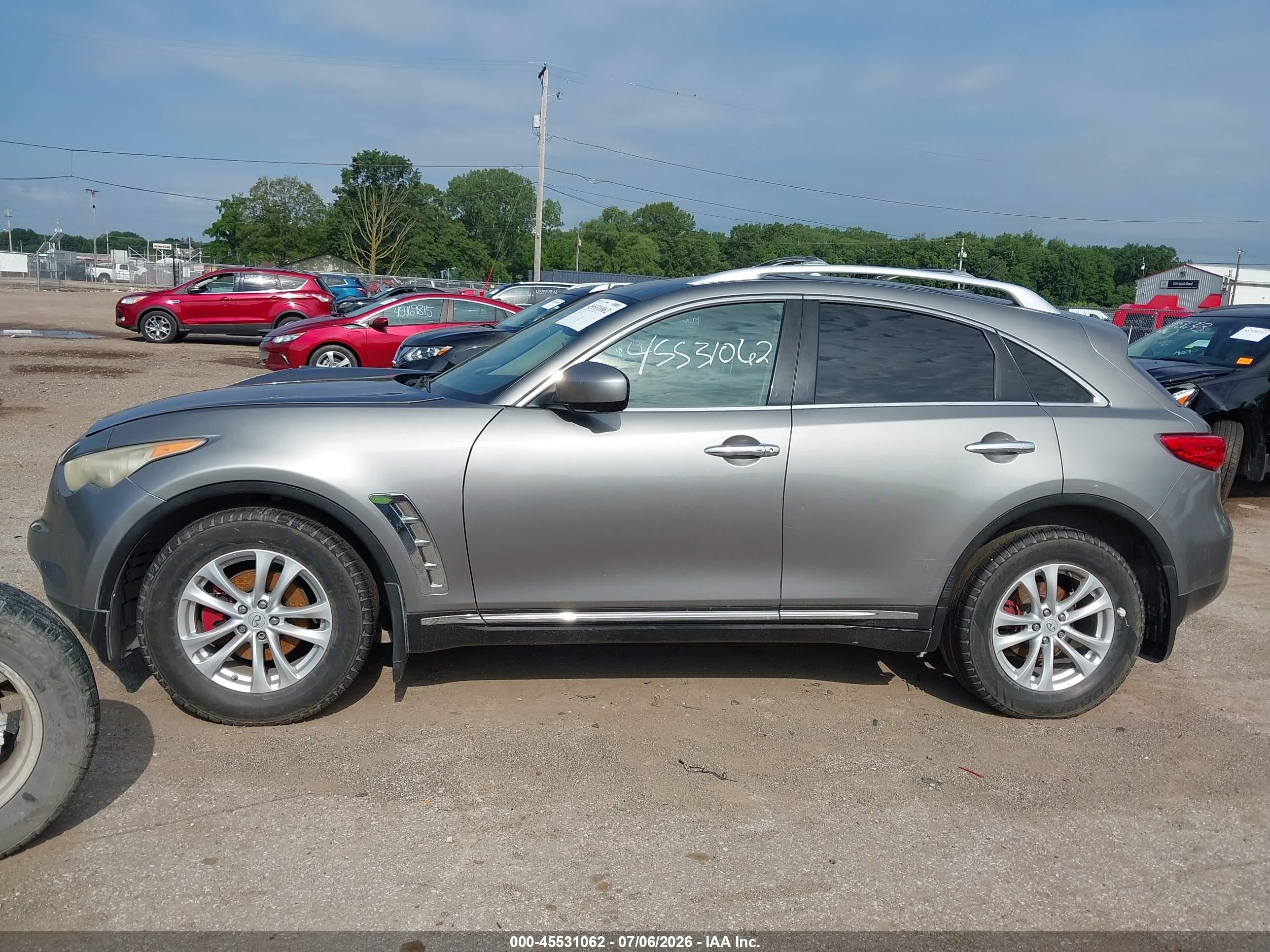 2011 Infiniti Fx35   Gray vin: JN8AS1MU2BM710695